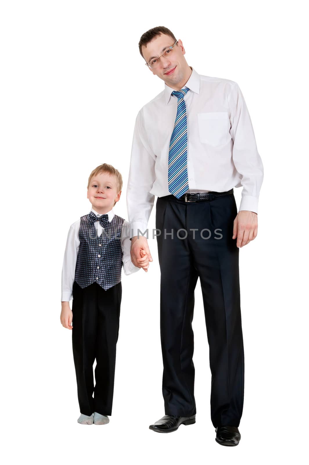 Businessman with his son by RuslanOmega