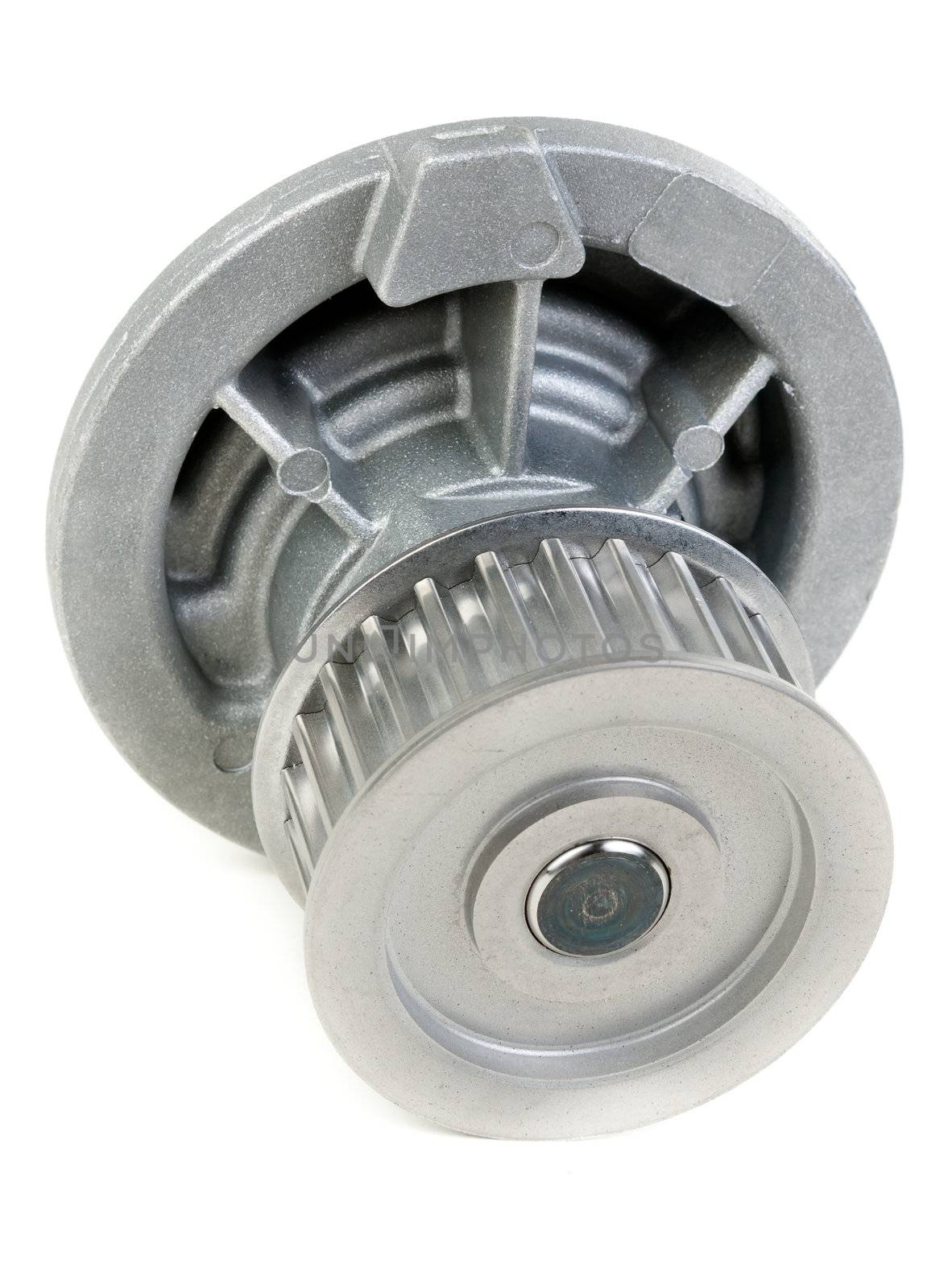 Water pump motor. Isolated on white background