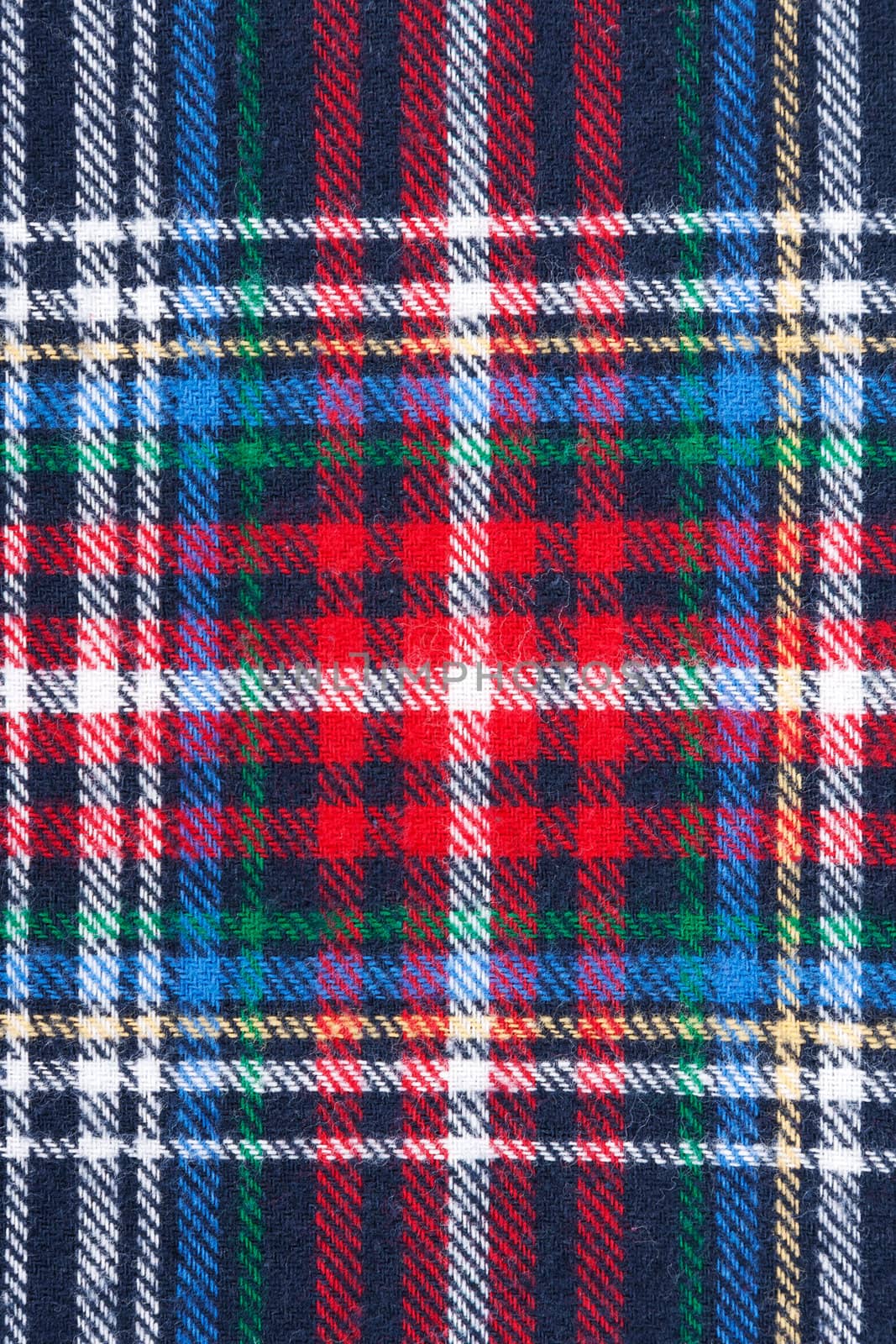 The checkered background from the warm cloth