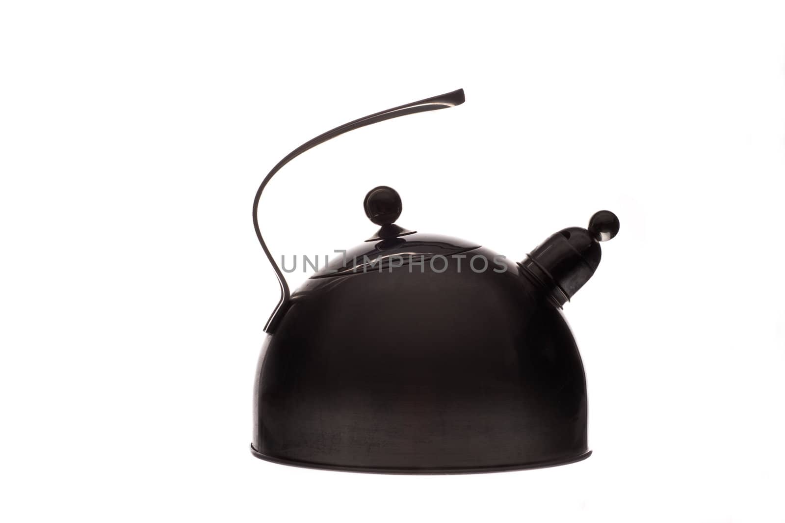 Old water pot image on white background