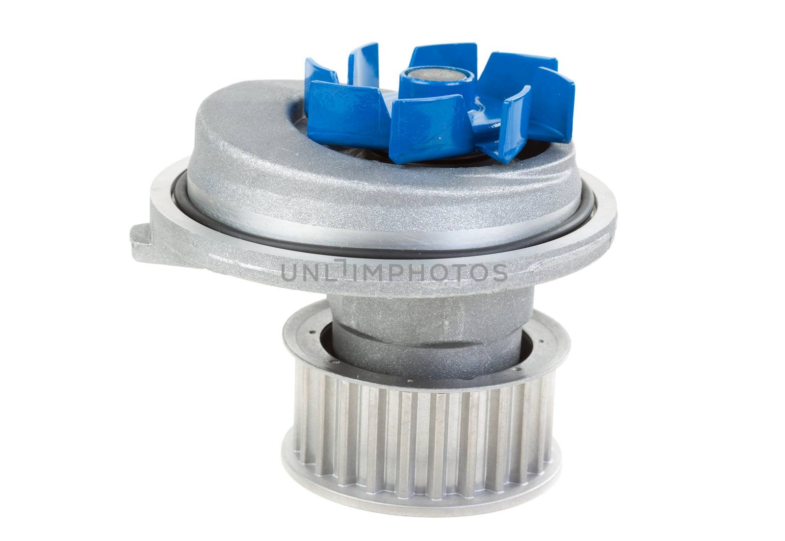 Water pump motor. Isolated on white background