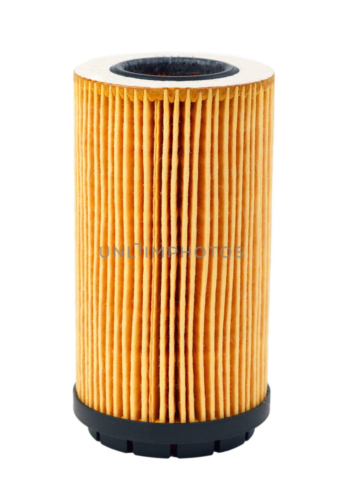 car oil filter isolated on white background