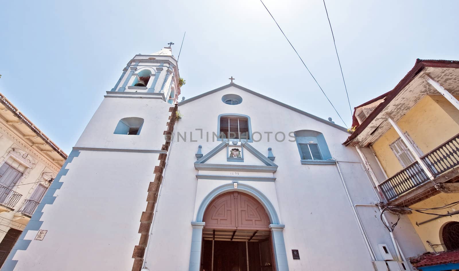 Old church in Casco vieja in Panama city