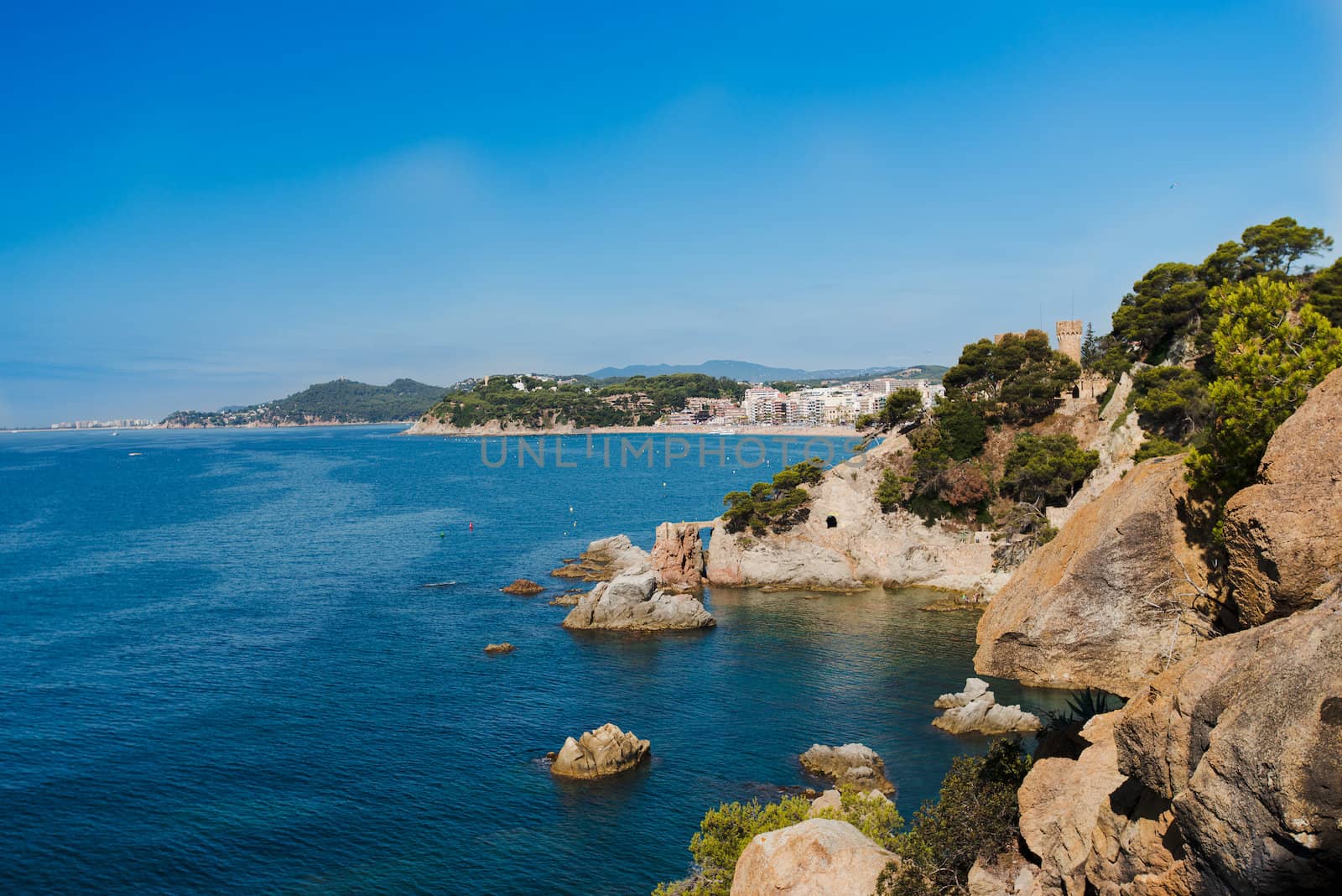 View of lloret de Mar,Costa Brava,Spain