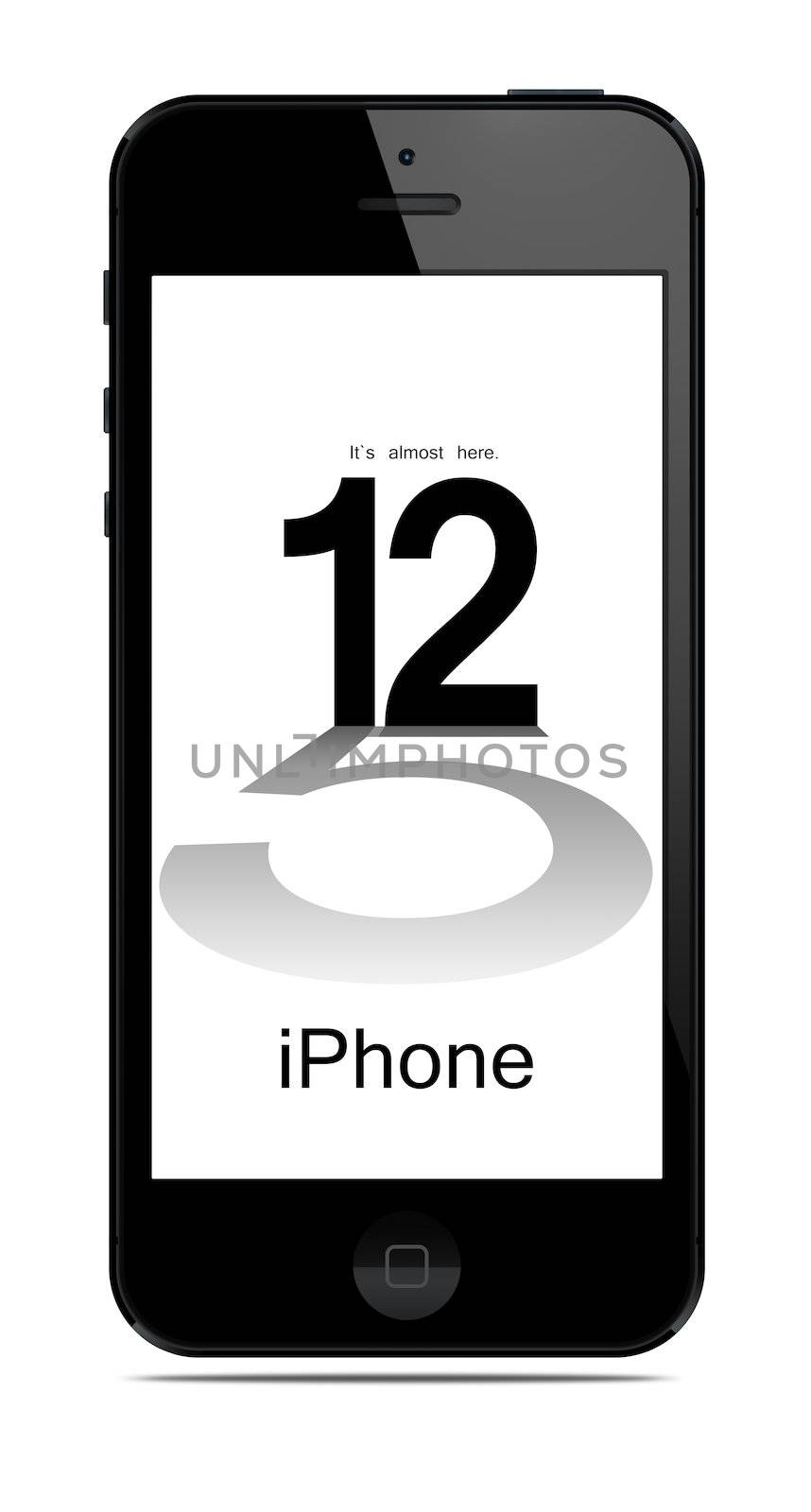 Galati, Romania- September 12, 2012: New Apple iPhone 5 was released for sale by Apple Inc on September 12, 2012. 