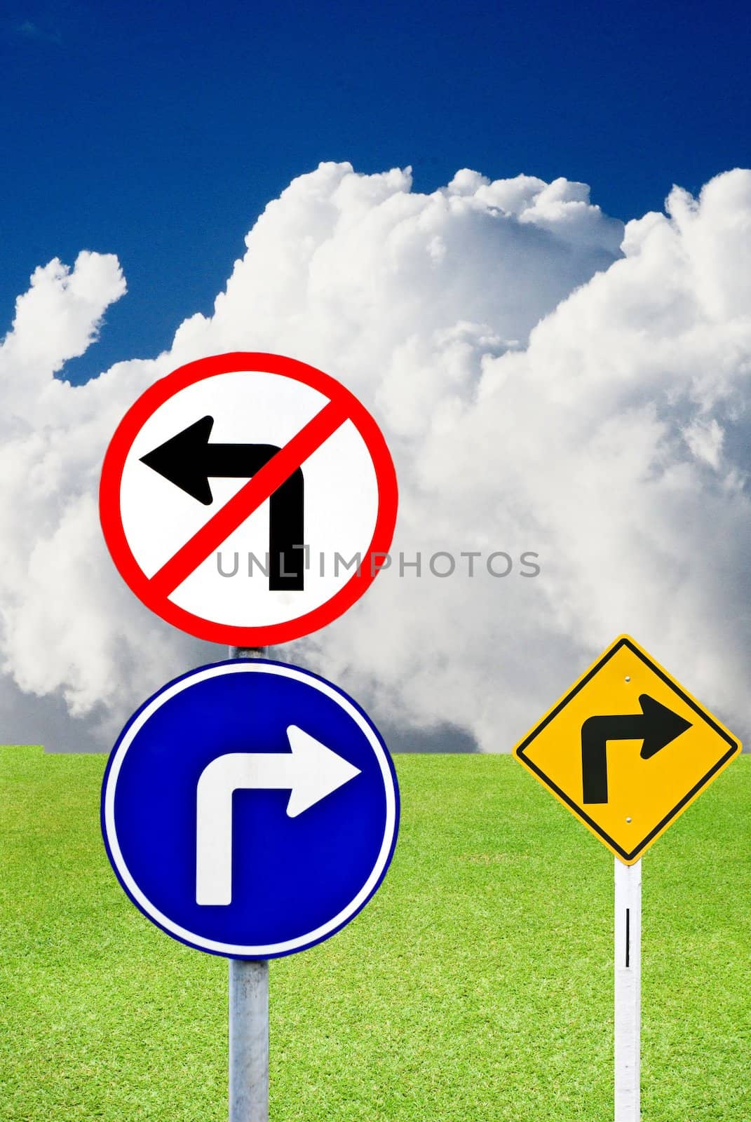 Do not turn left, Please turn right
