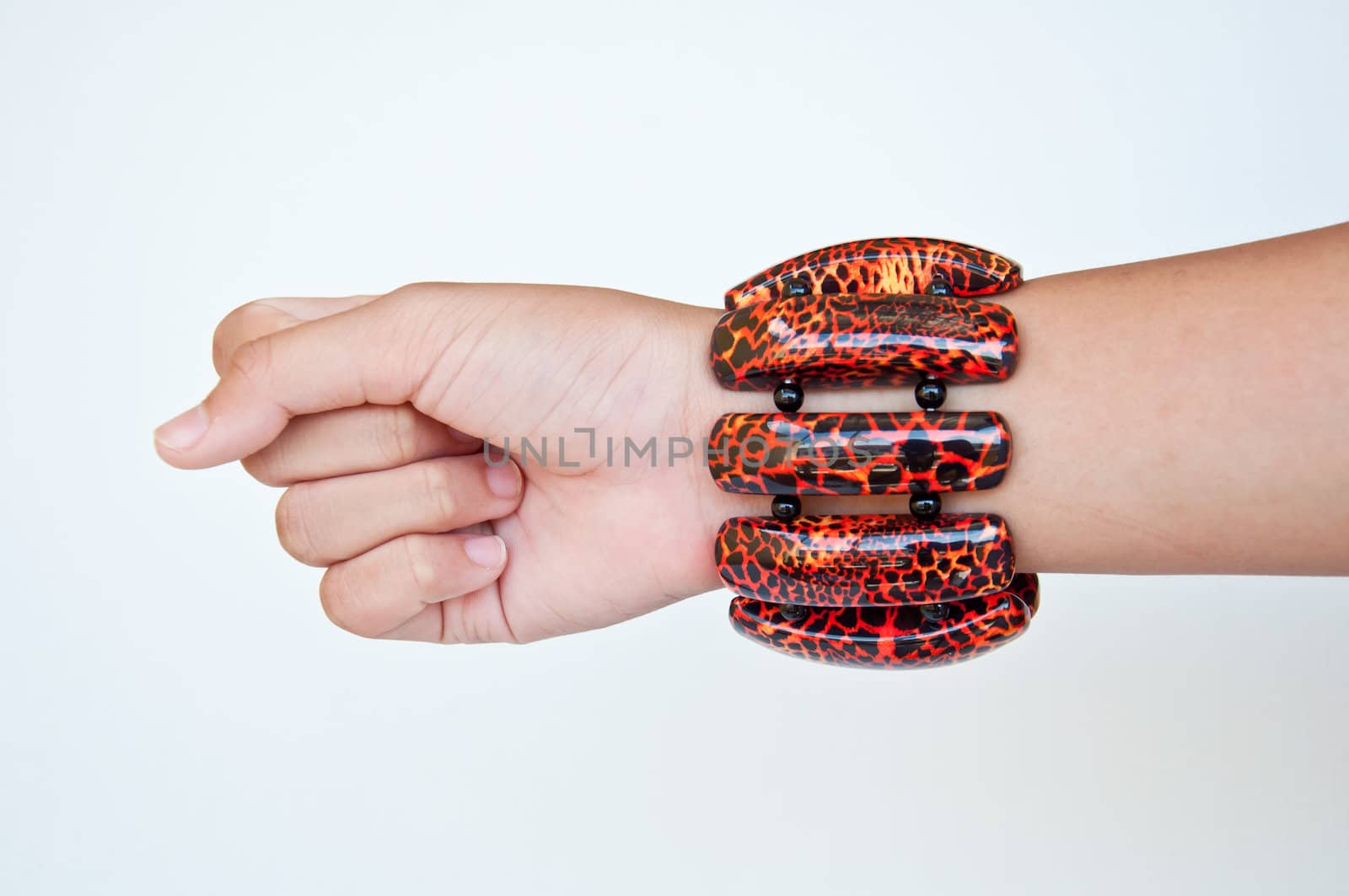 bracelet in woman hand for decoration