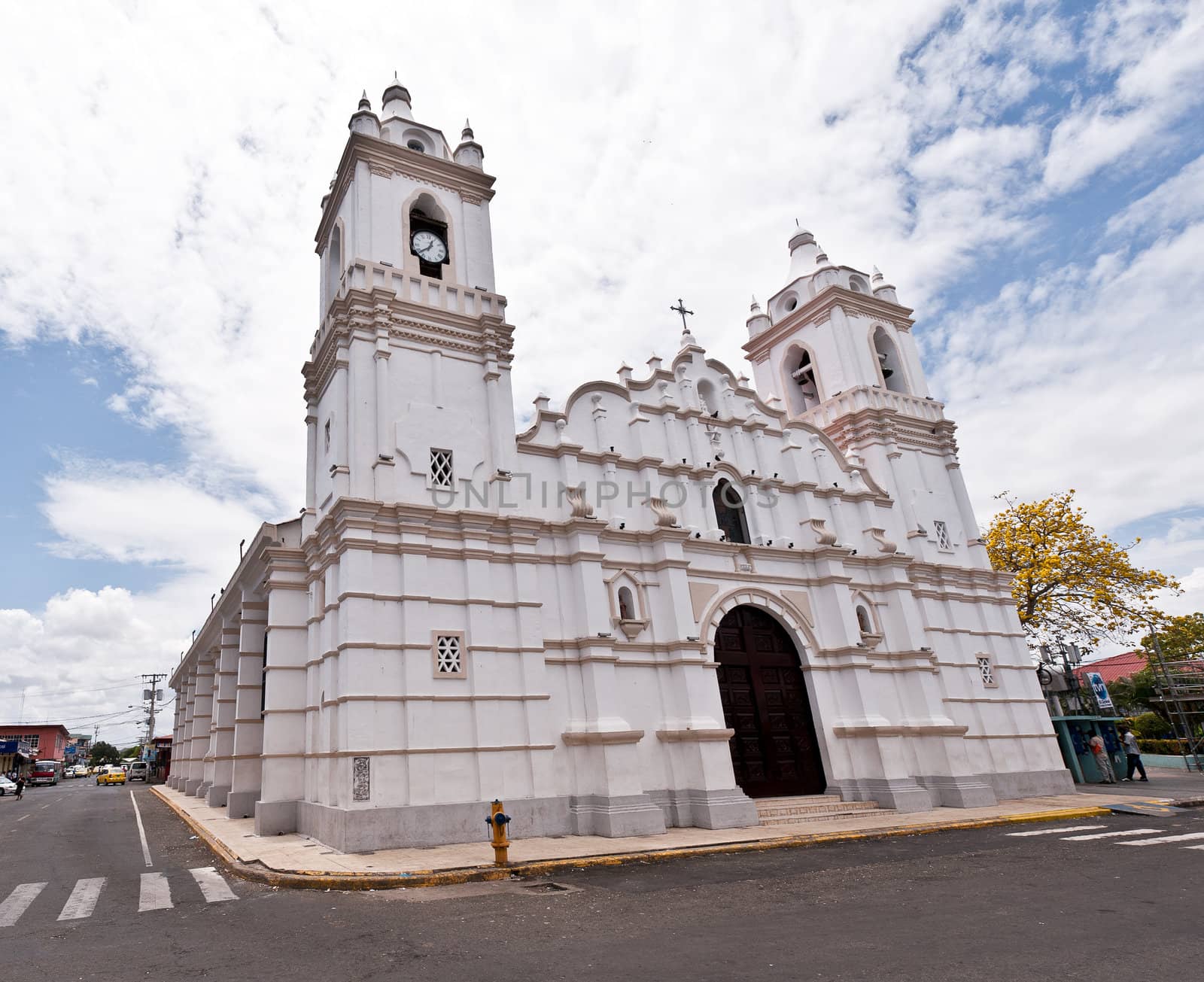 Cathedral building in Chitre, Panama by Marcus