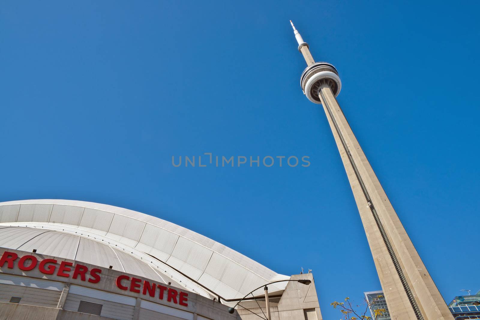 TORONTO, Canada, CN tower, Toronto, Ontario, Canada with skydome