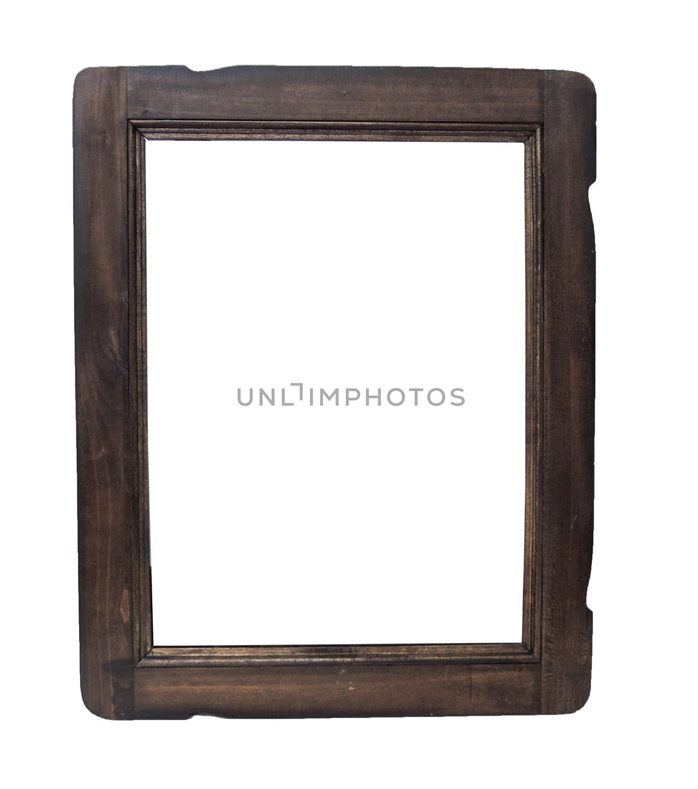 Empty wooden frame