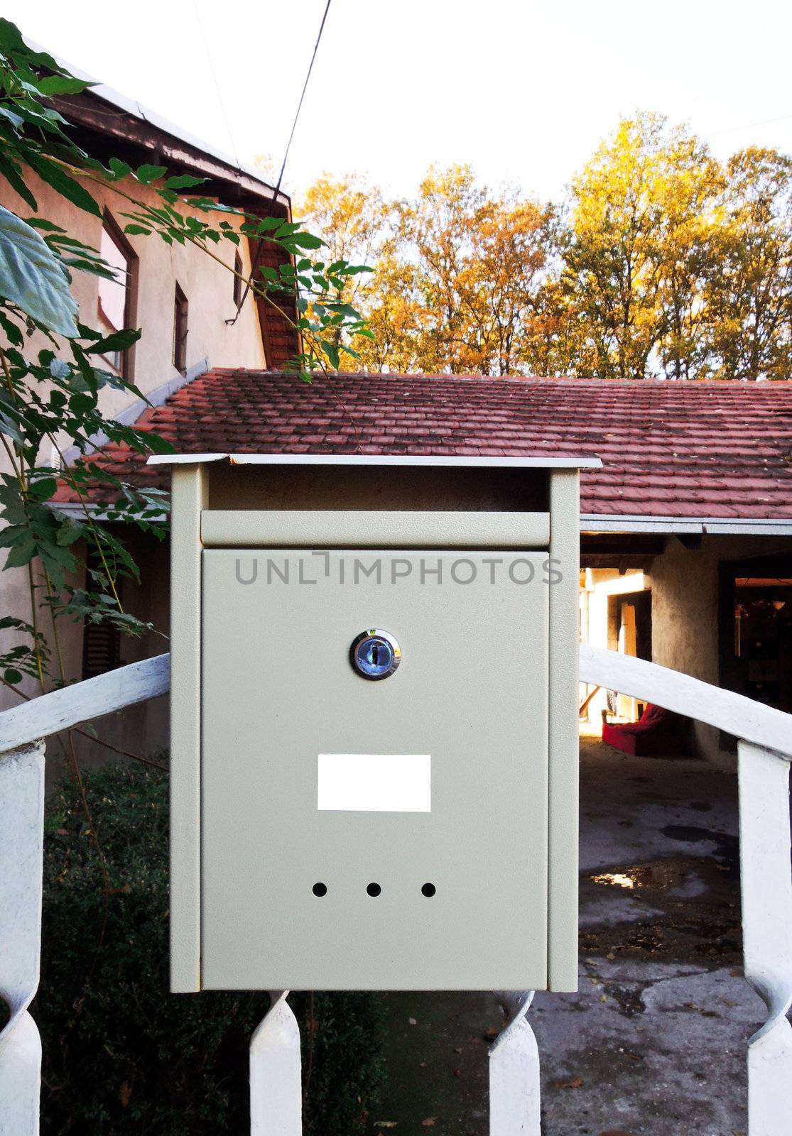 Mailbox in garden