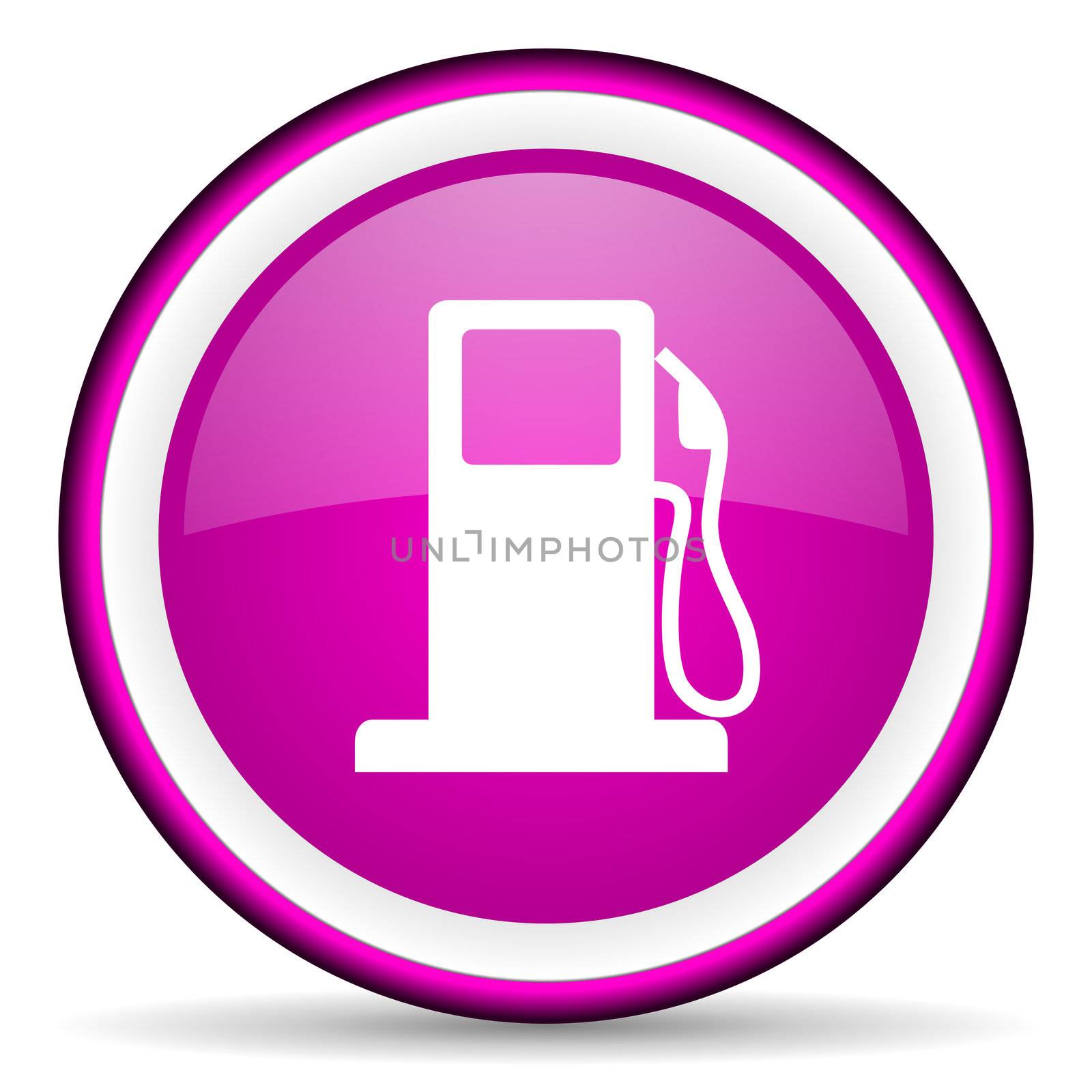 fuel violet glossy icon on white background