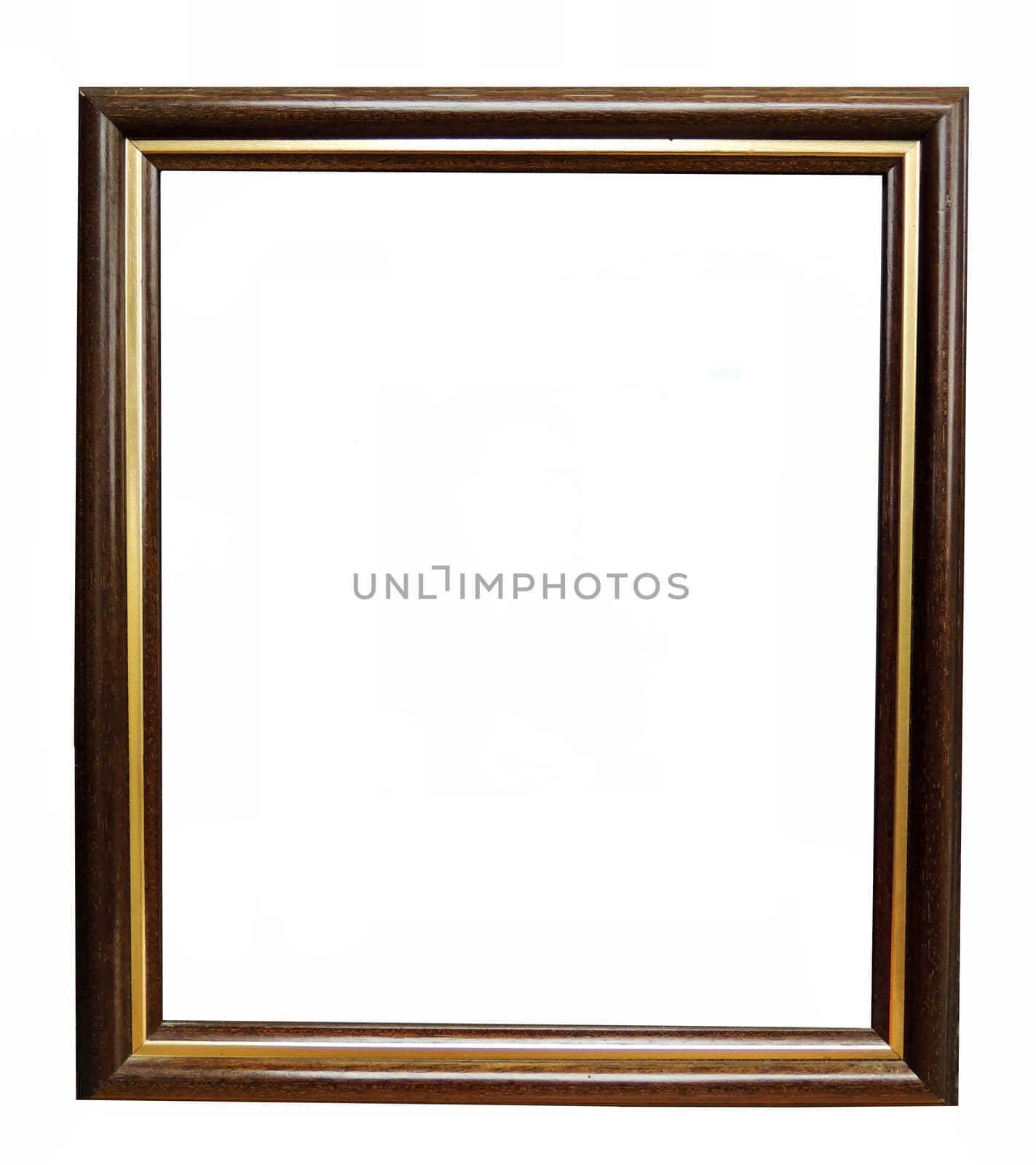 Wooden - golg  frame: wood and canvas, italian style, isolated o by MalyDesigner