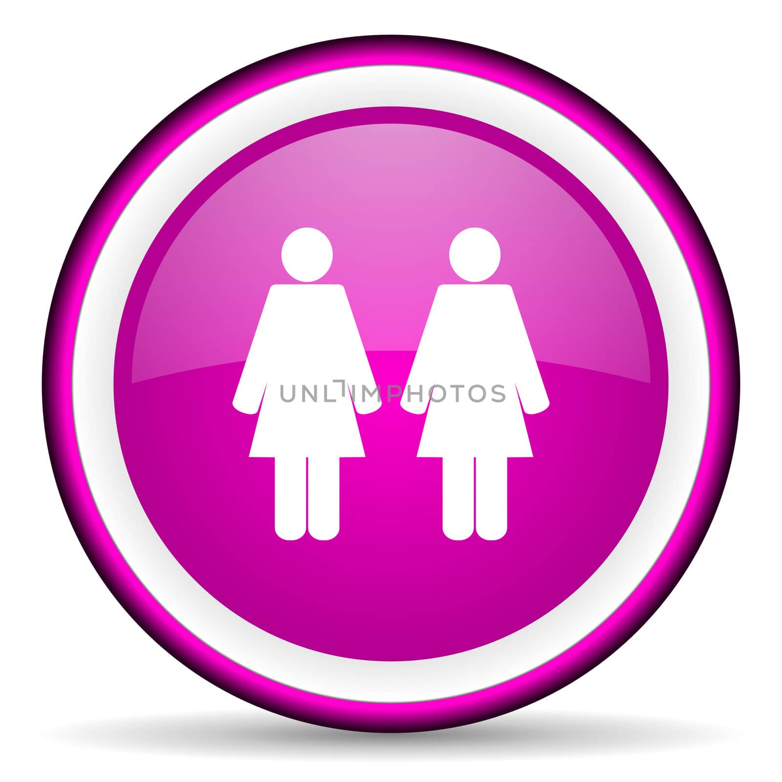 couple violet glossy icon on white background