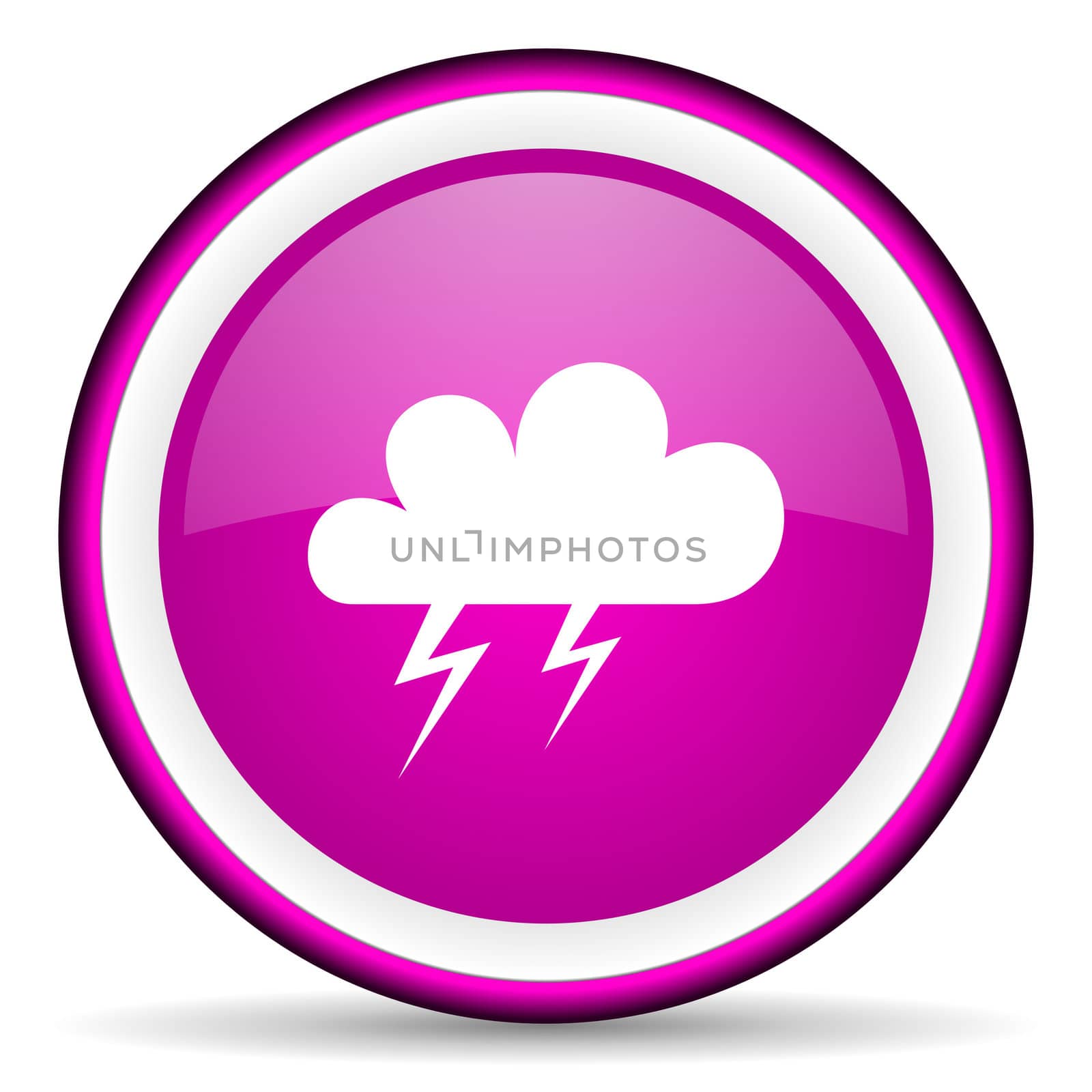 weather violet glossy icon on white background