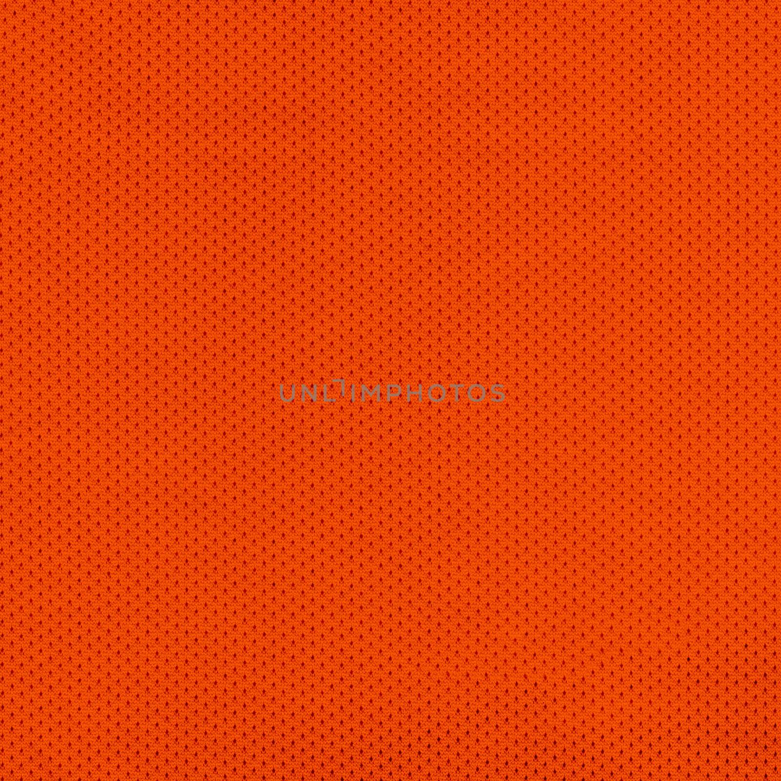 Closeup on a Orange Sport Jersey Mesh Textile