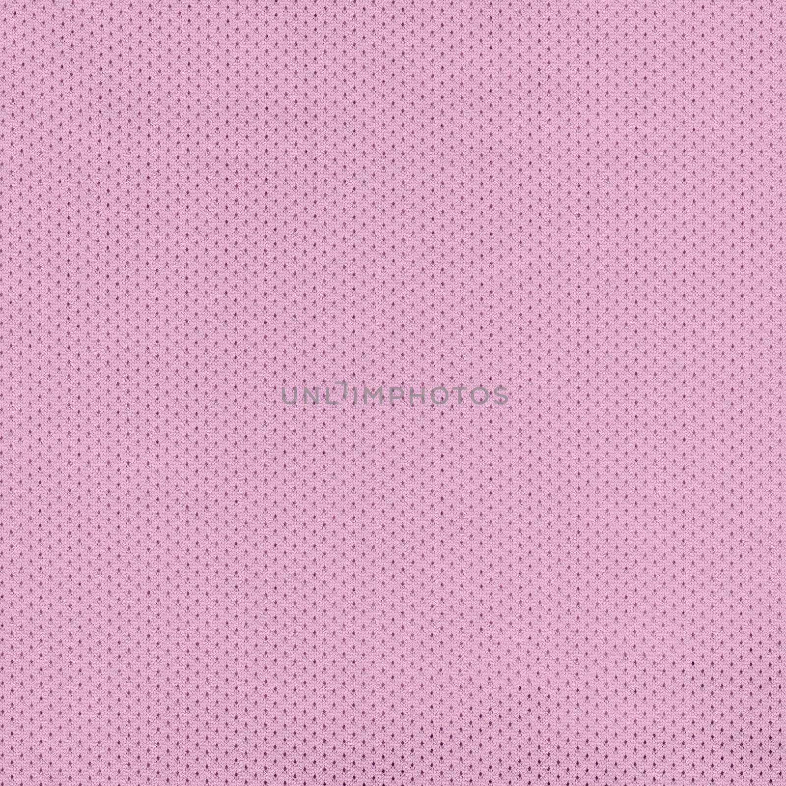 Closeup on a Pink Sport Jersey Mesh Textile