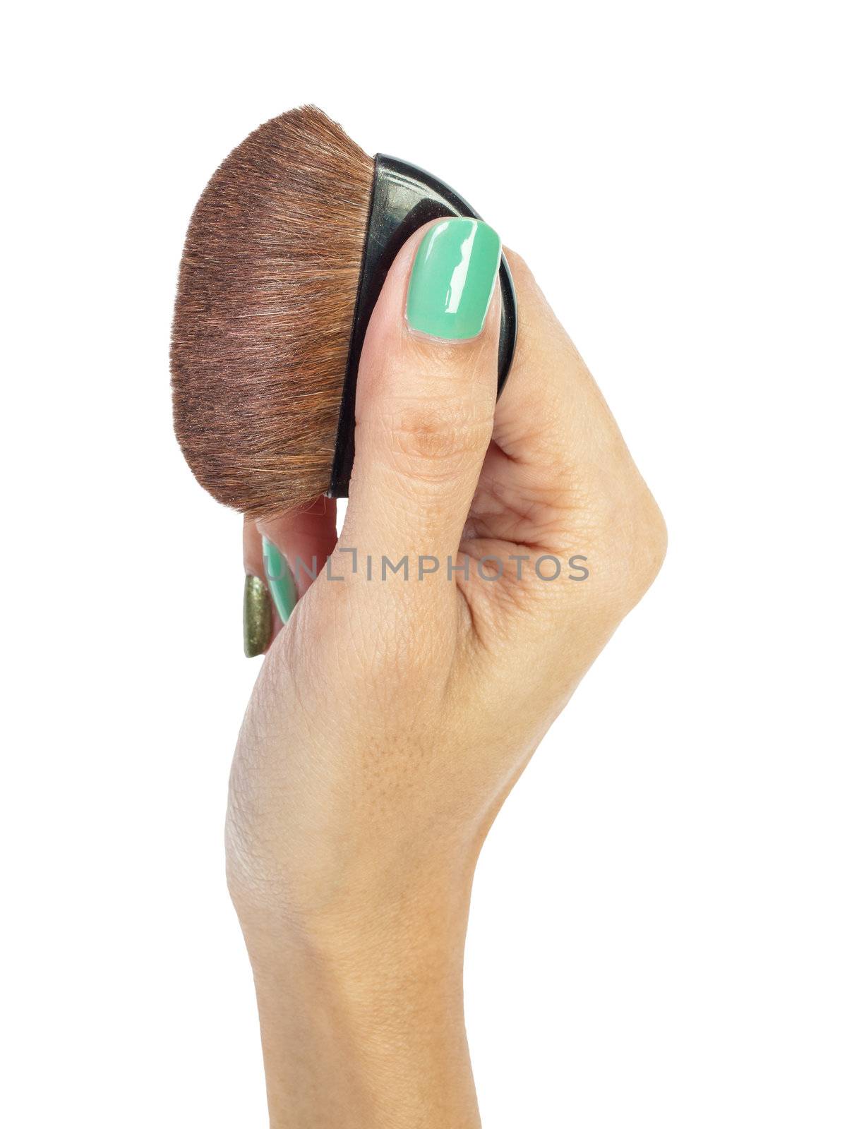 Cosmetic brush and hand by FrameAngel