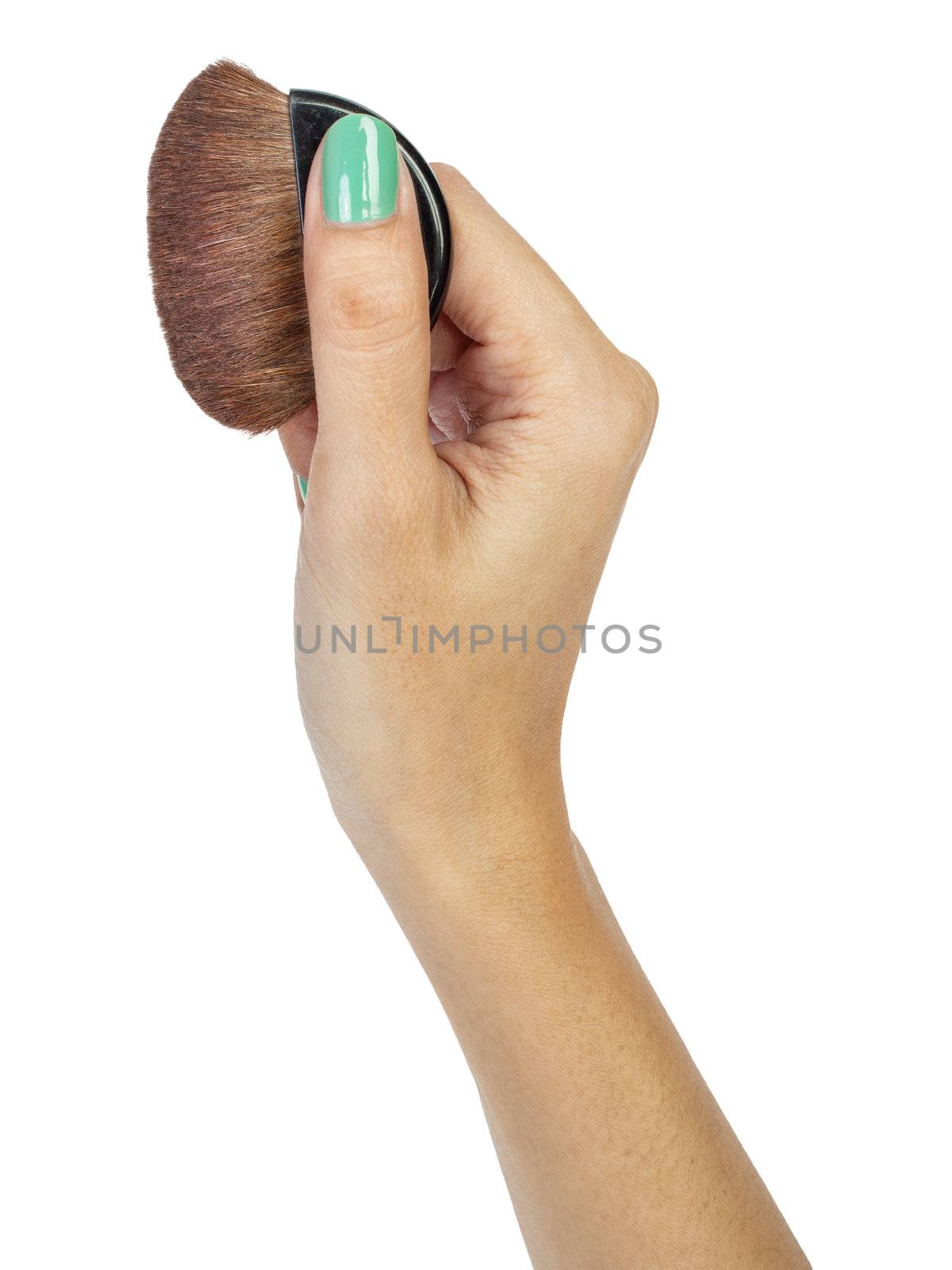 Cosmetic brush and hand by FrameAngel