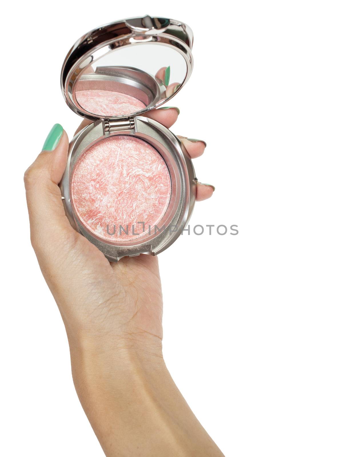 Cosmetic powder and hand