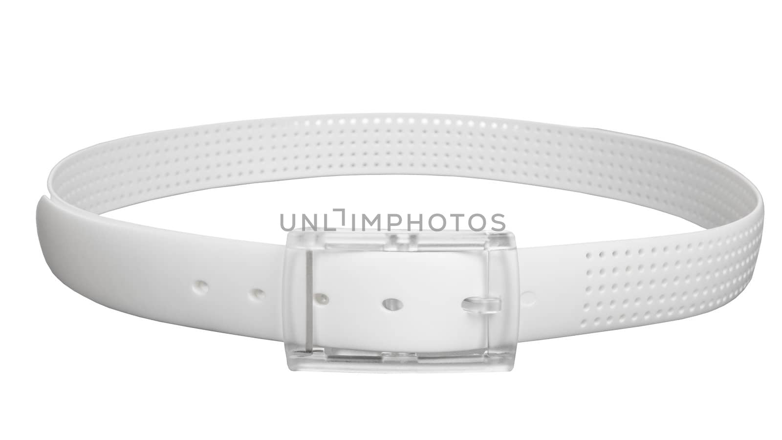 belt white color isolated
