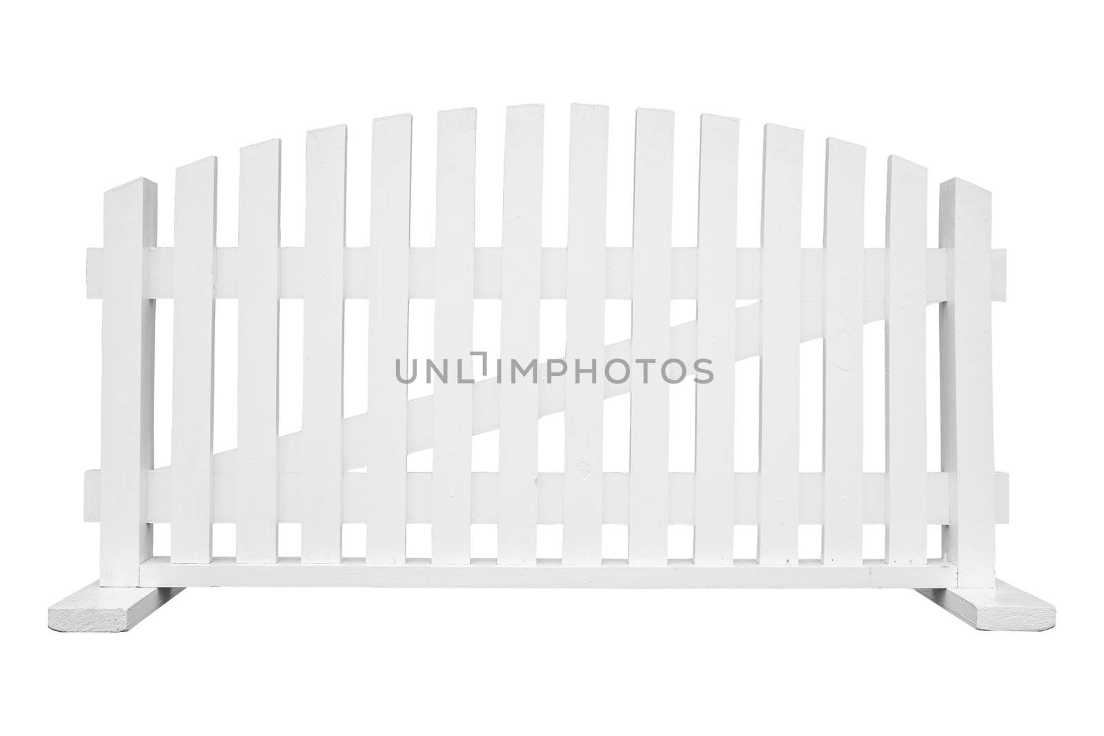 white fence