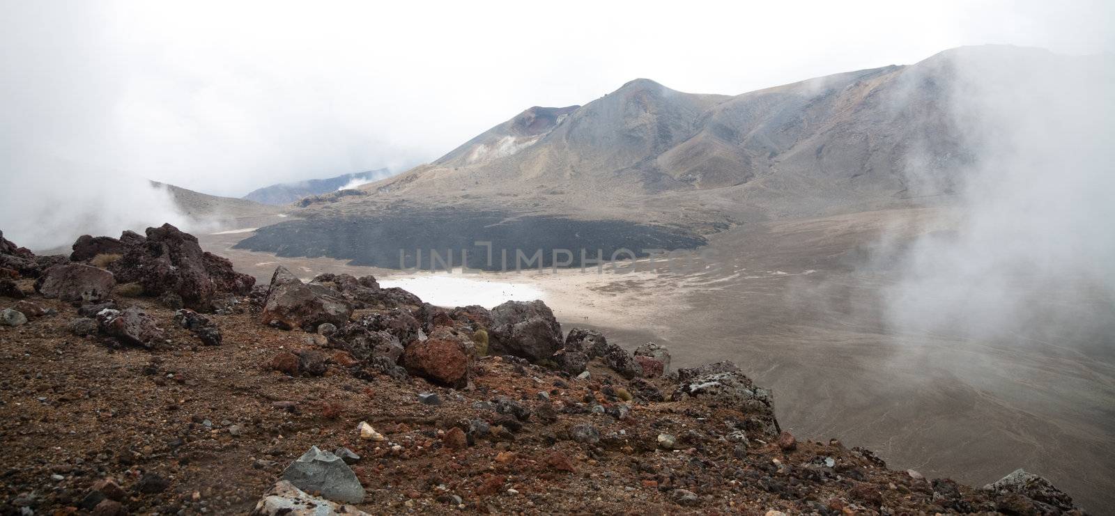 Volcanic rocks at Tongariro National Park, New Zealand