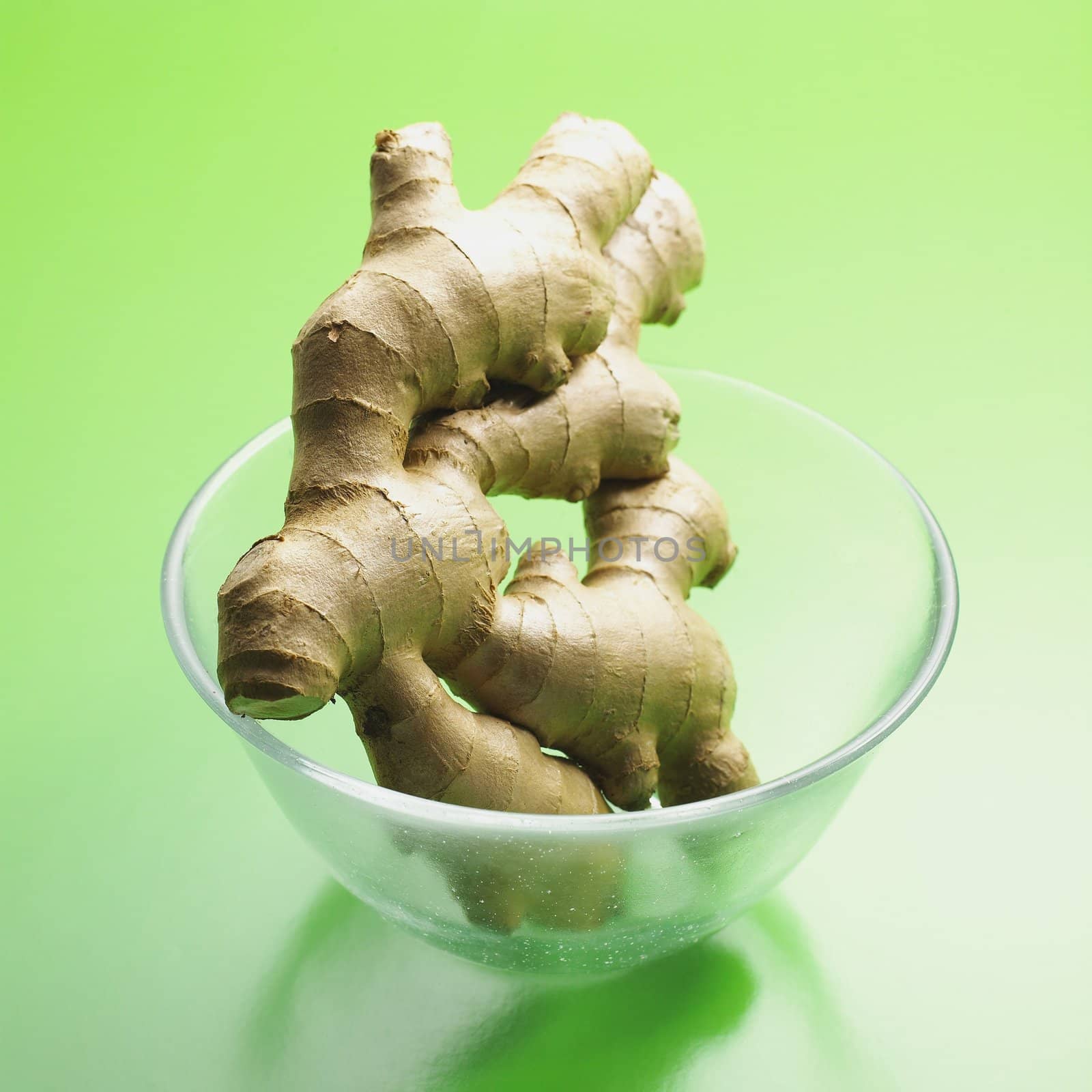 Ginger Root in Bowl