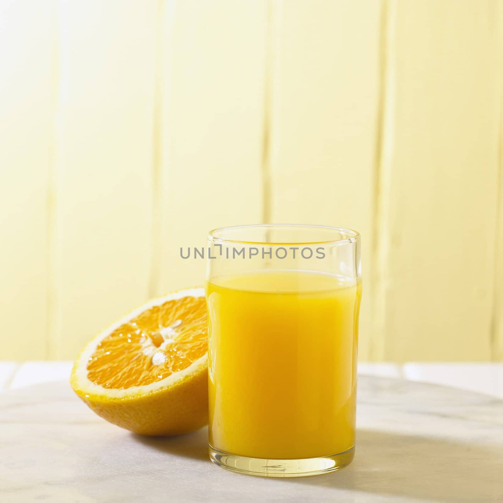 Orange Half and Glass