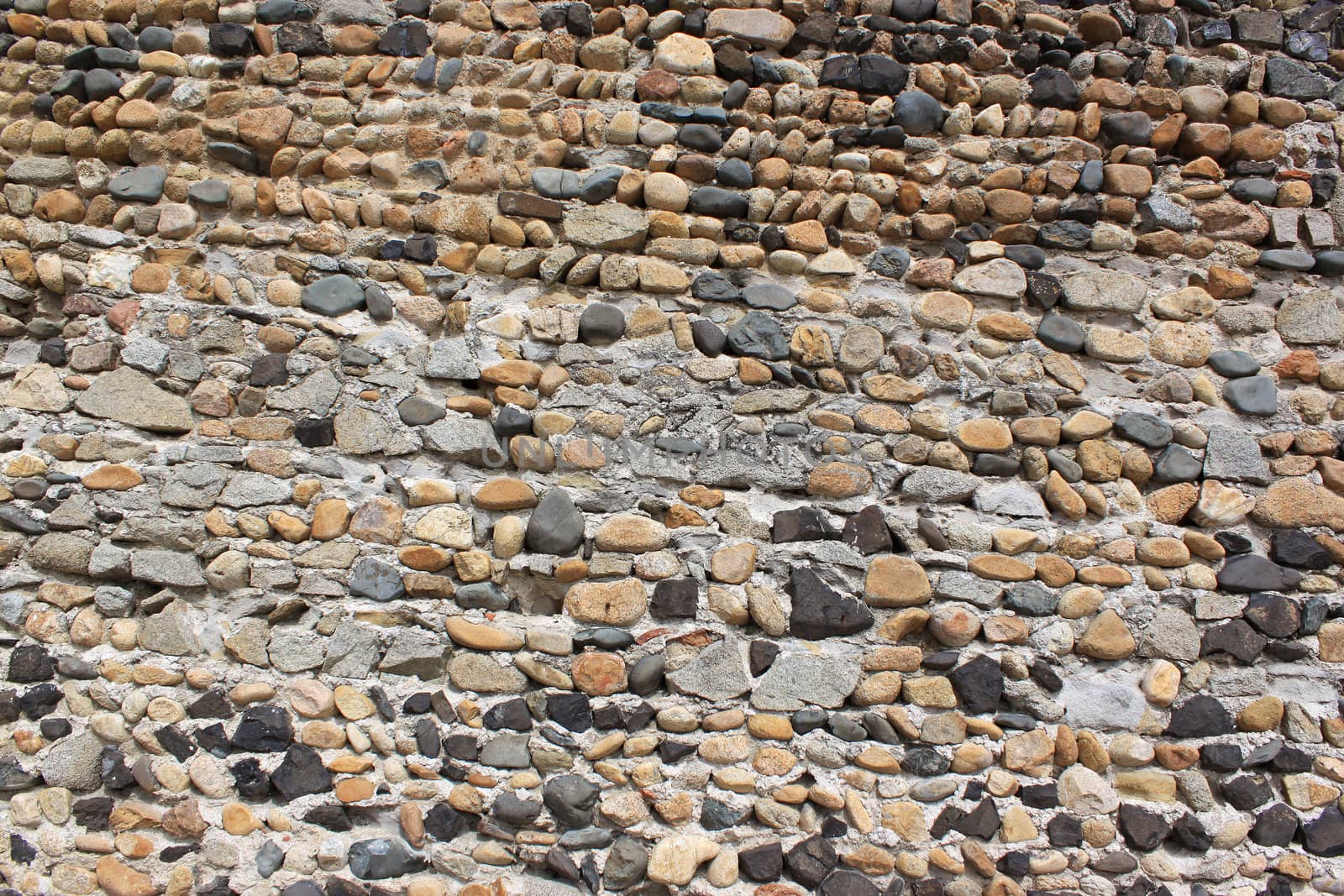 Stone wall for construction and the real restoration