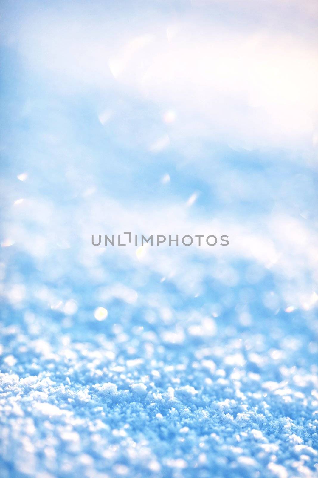 snow surface close-up by yucas
