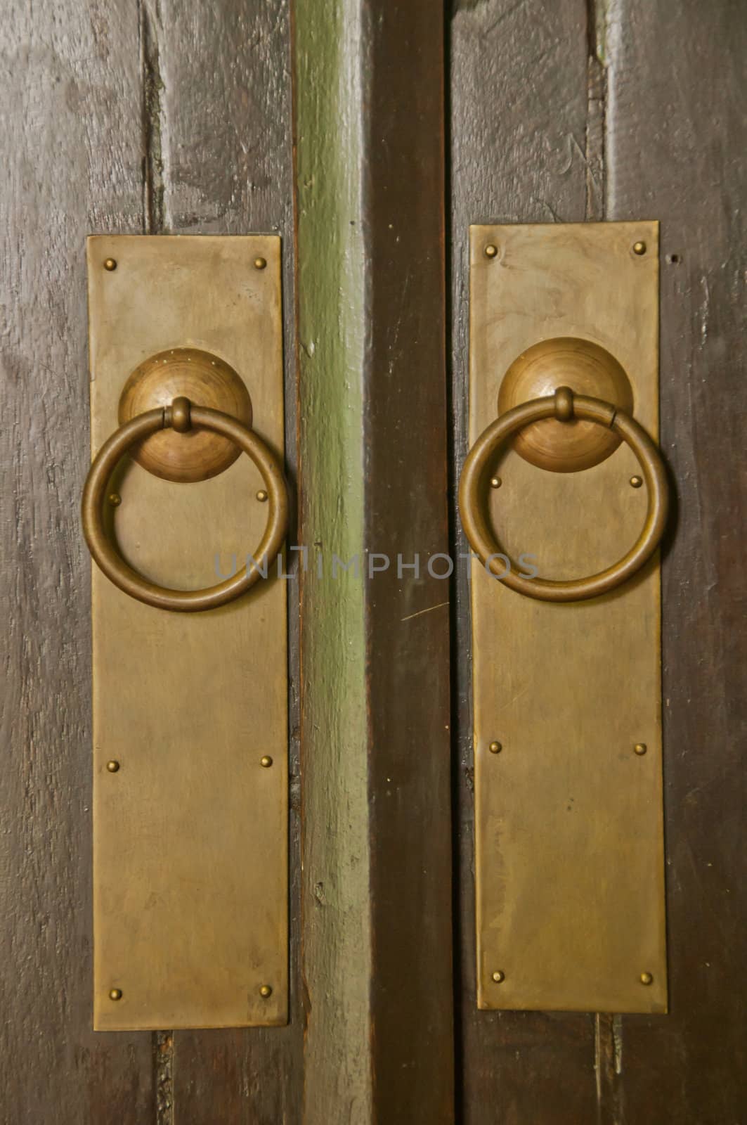 Close up of classic door.