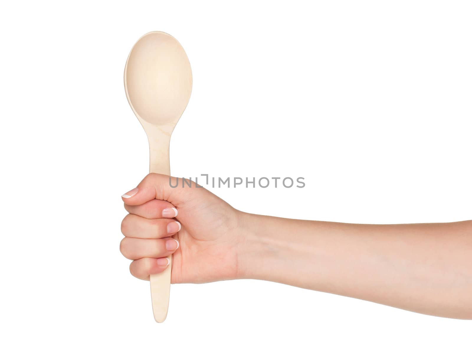 Hand with spoon by fotostok_pdv