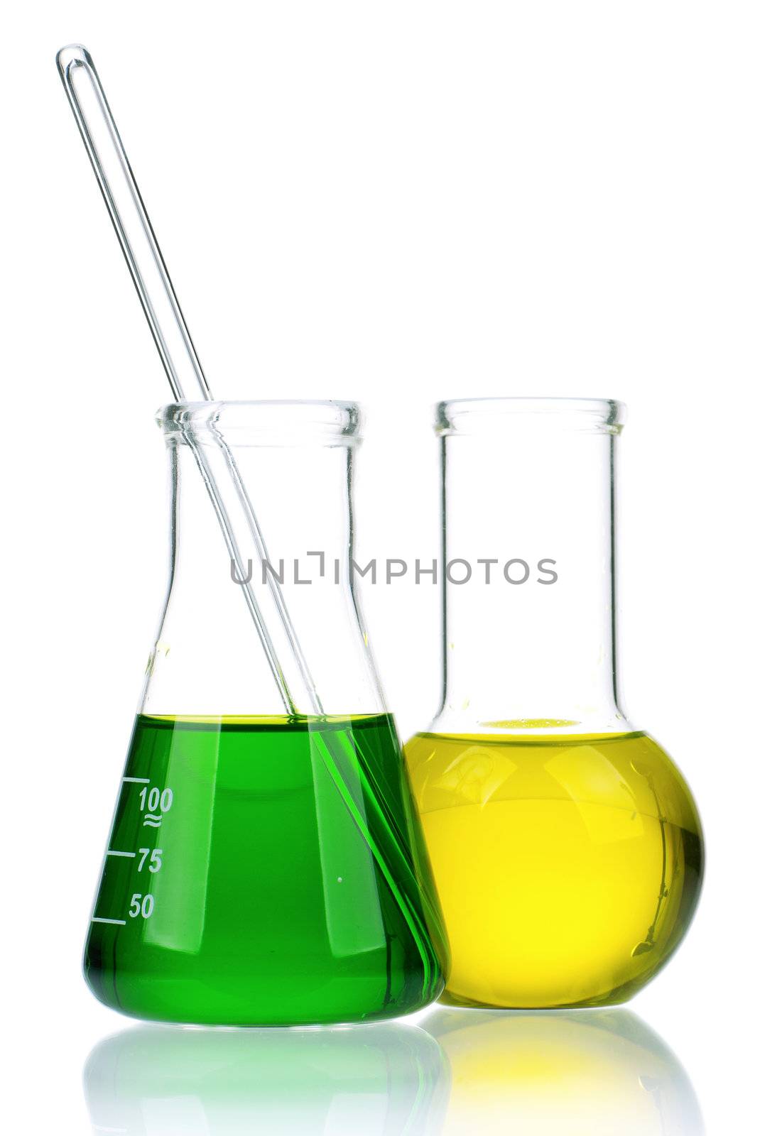 Laboratory glassware by fotostok_pdv