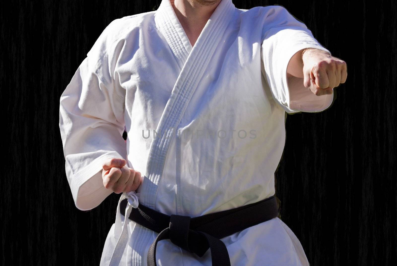 Judo rank of the centure black