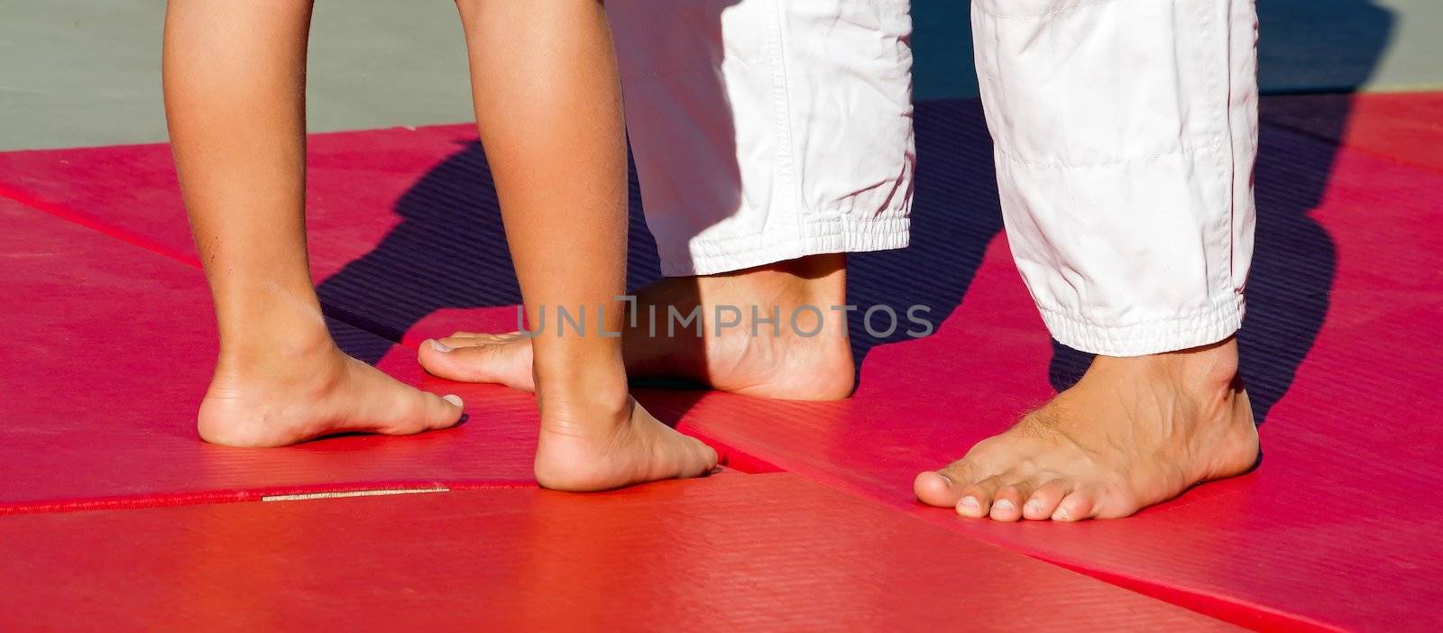 Judo, the teacher and the pupil