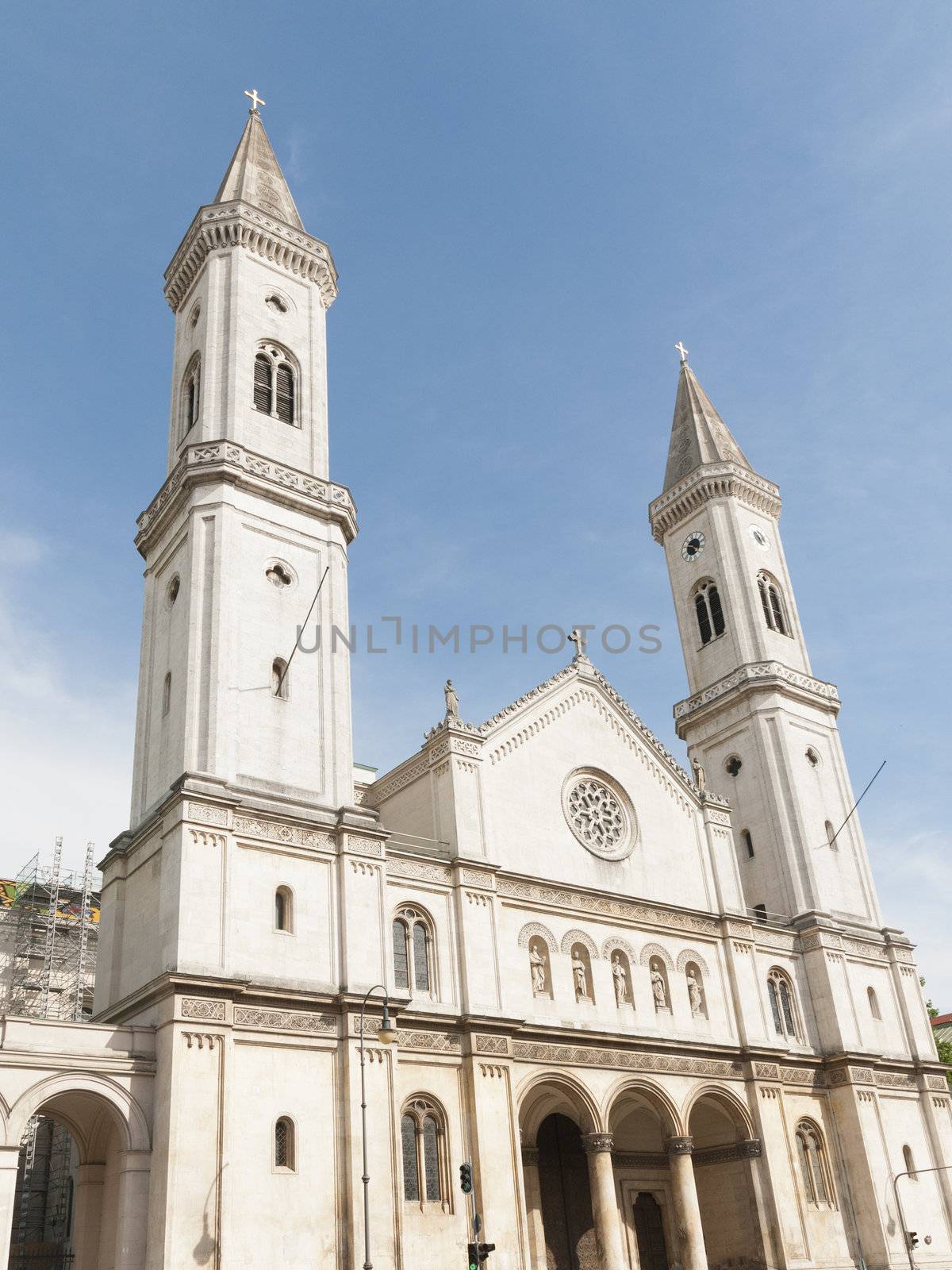 The Catholic Parish and University Church St. Louis, called Ludwigskirche, in Munich Germany. 
This Church is situated in the northern part of the Ludwigstrasse and was built by the architect Friedrich von Gärtner from 1829 onwards.