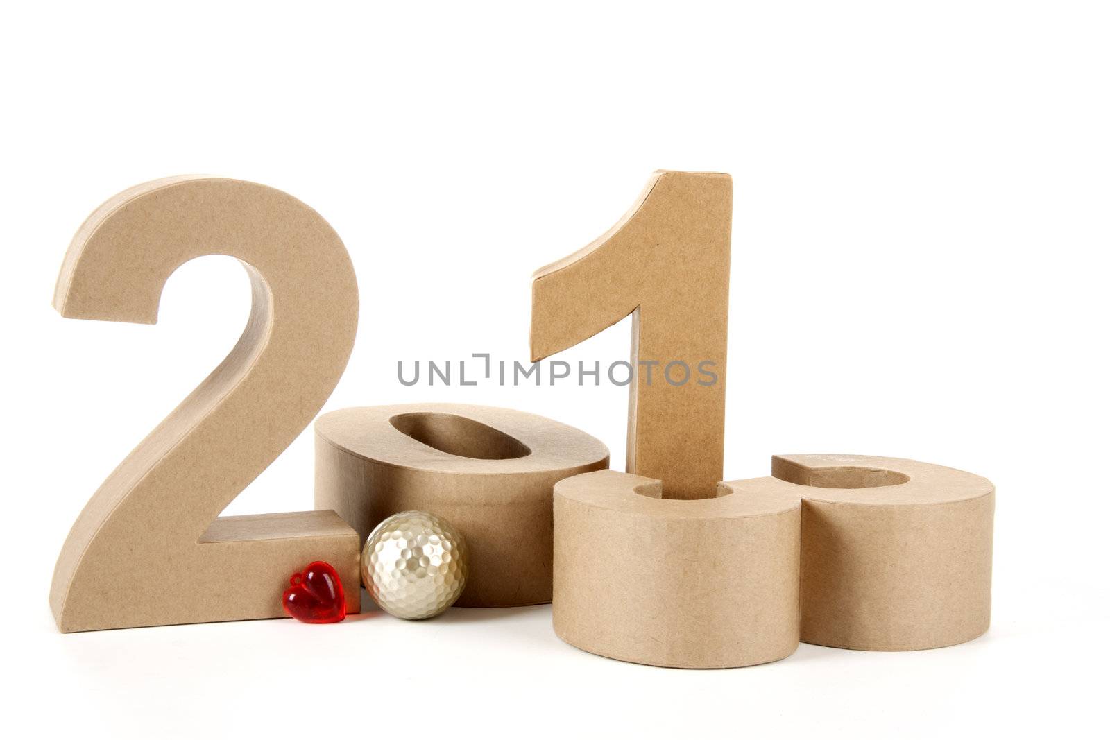 2013 in paper 3D numbers by joophoek