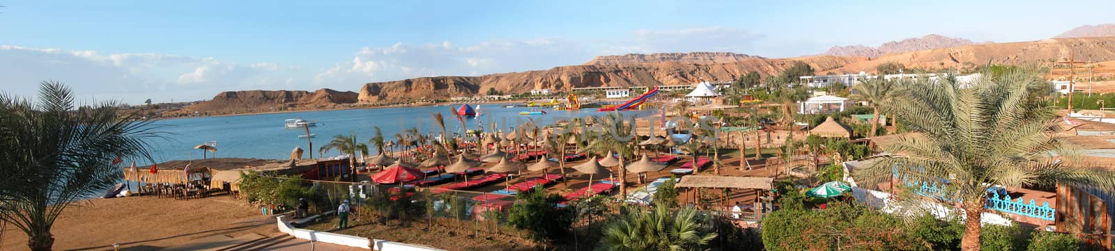 Sharm el Sheikh - Panoramic view of beach and mountains - Egypt