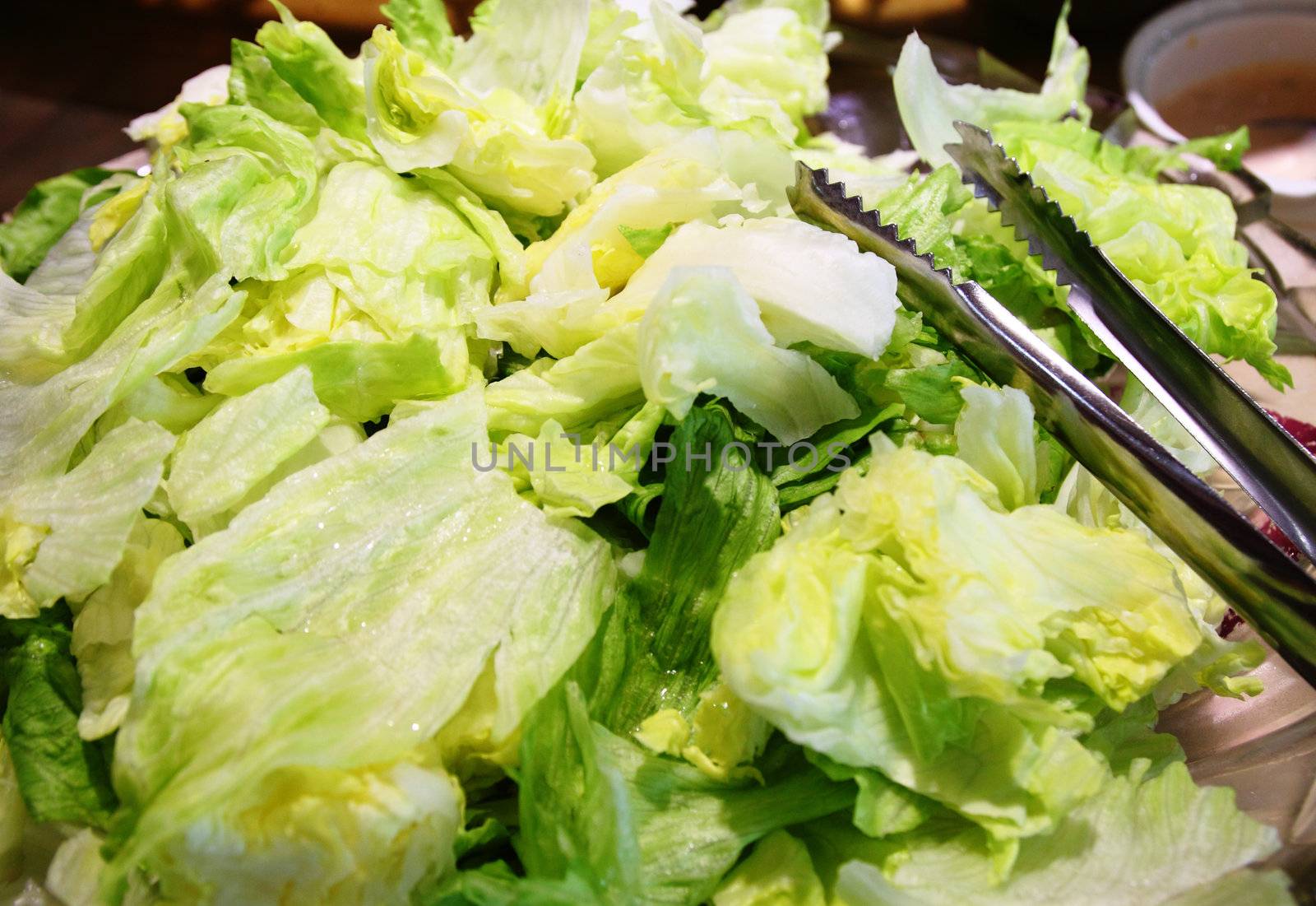 Close-up of a cut cabbage by geargodz