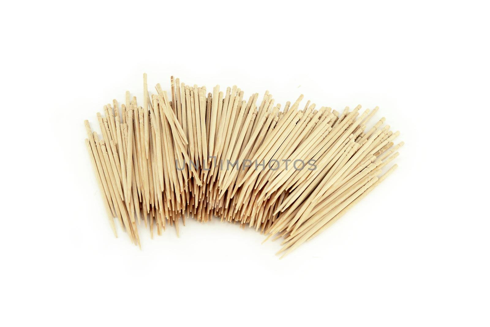 Many toothpick, isolated on white by geargodz