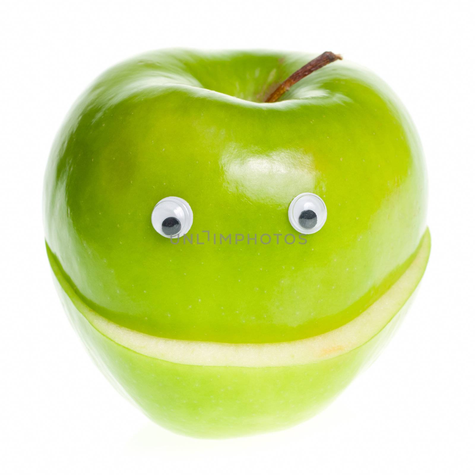 Green Apple Character by naumoid
