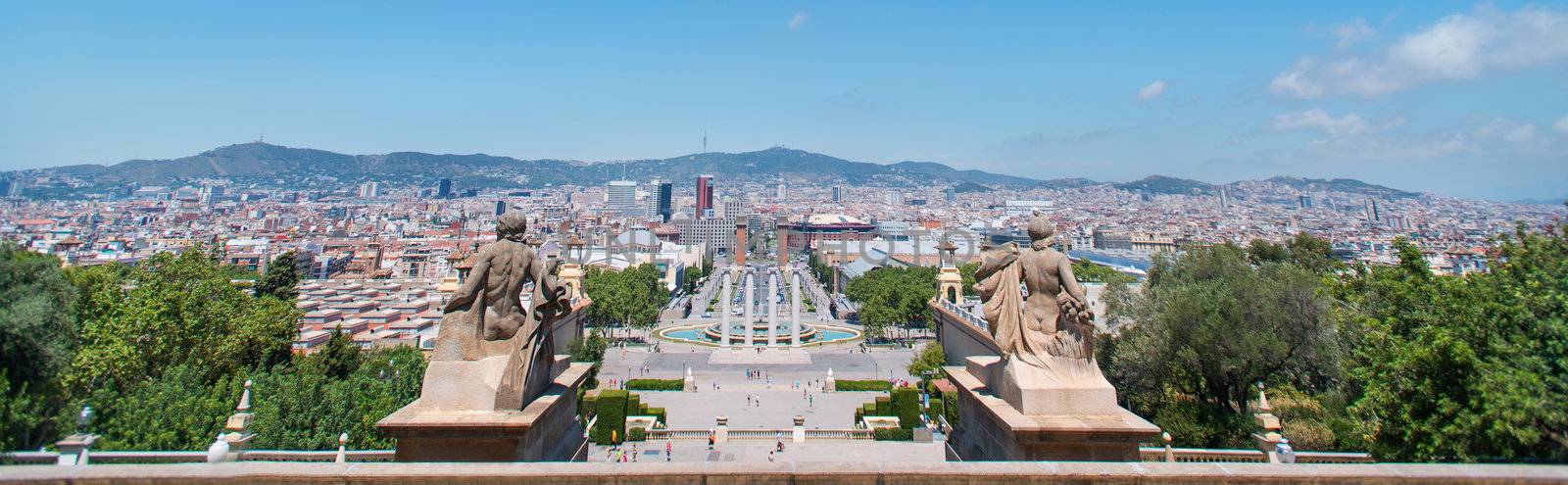 Panorama Sculpture Espanya Square by Nanisimova