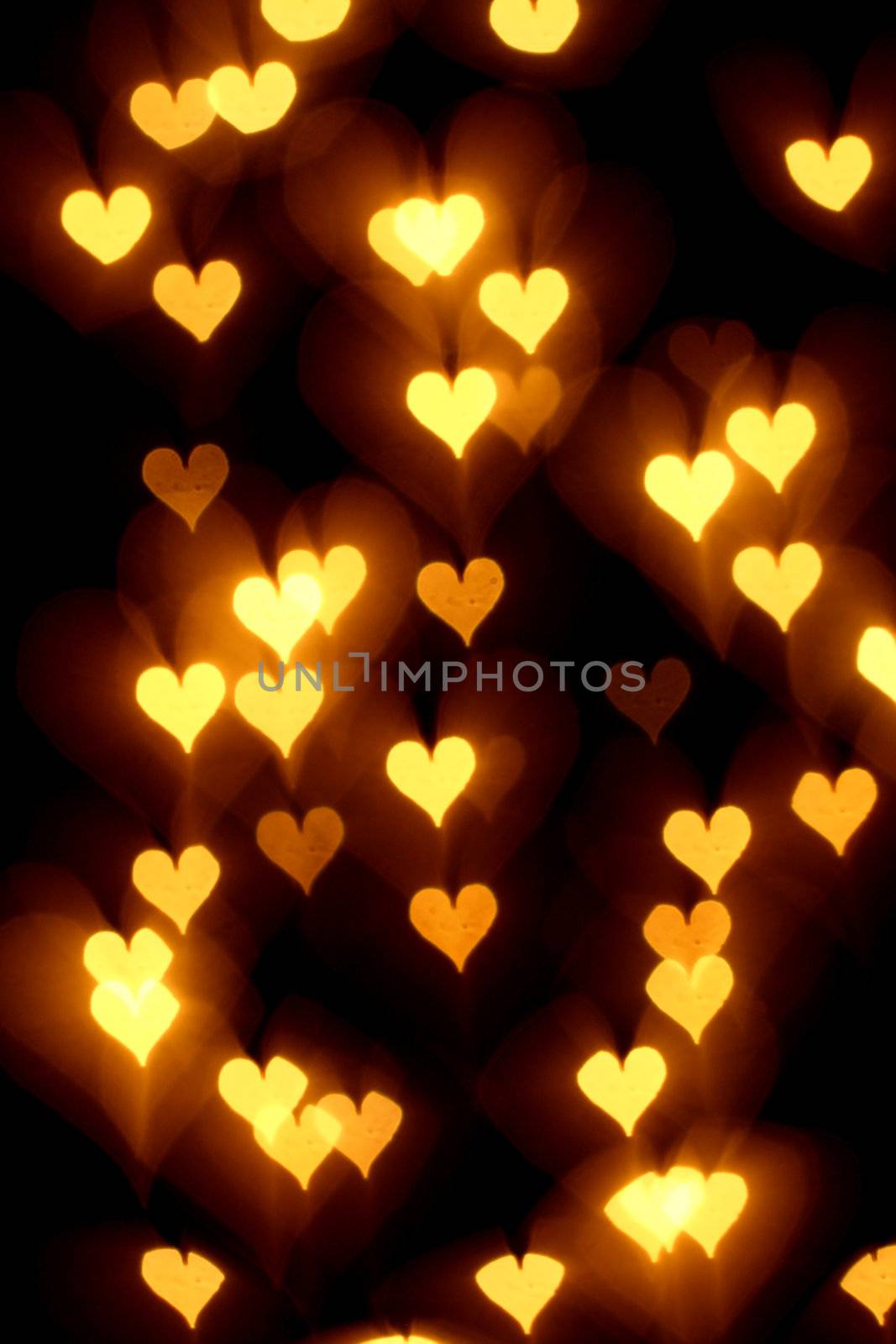 bokeh hearts by Yellowj