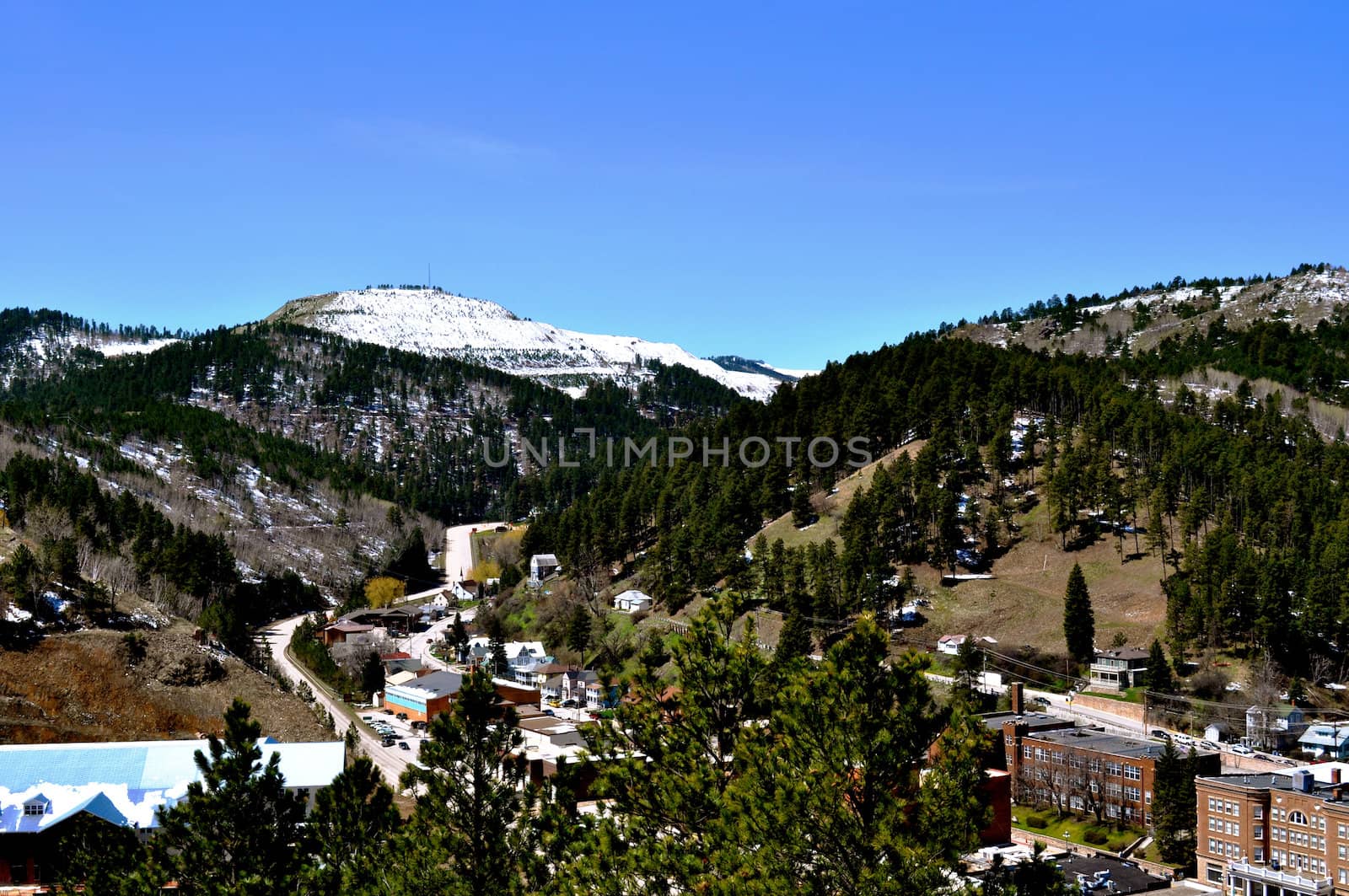 Deadwood Aerial View by RefocusPhoto