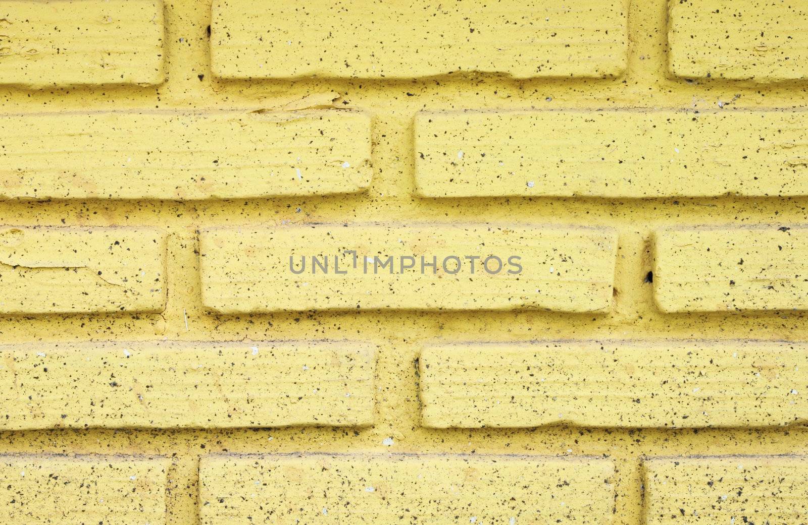 yellow brick wall texture background