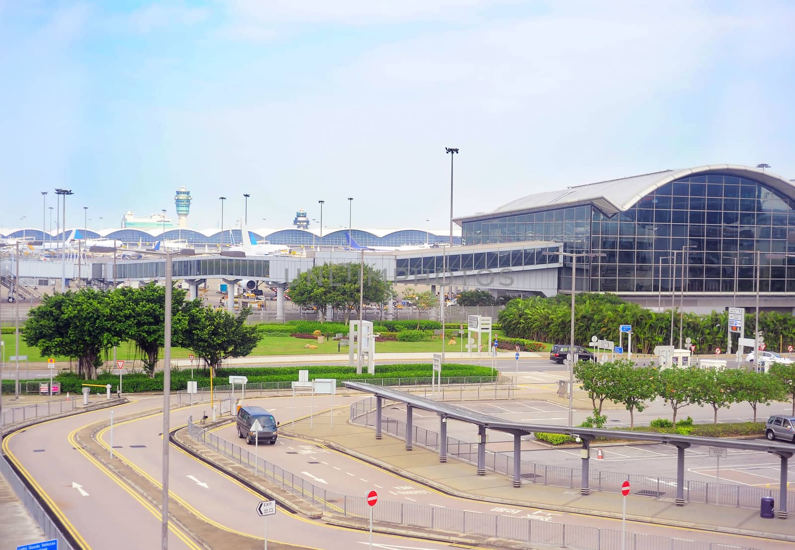 View of Hong Kong International Airport