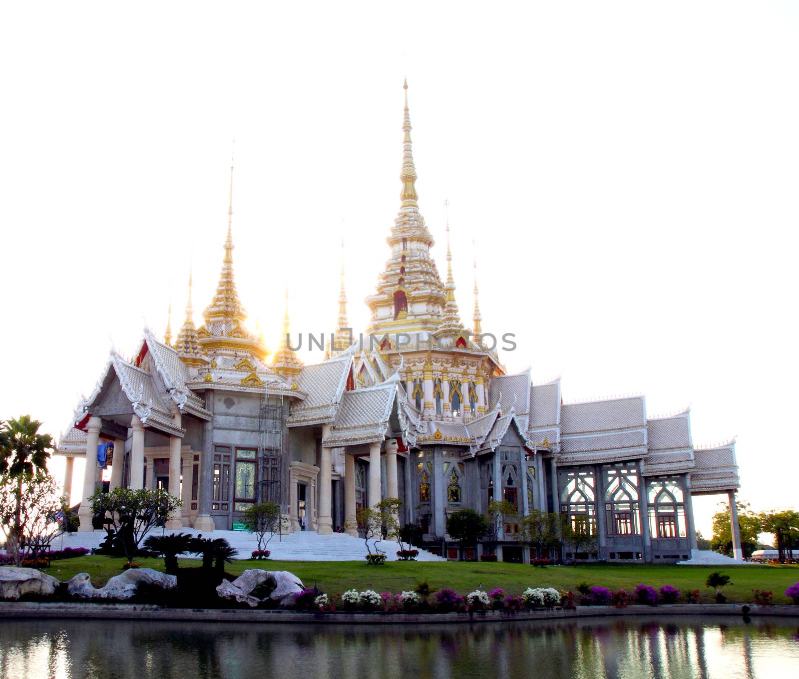 acient temple building in Thailand by geargodz