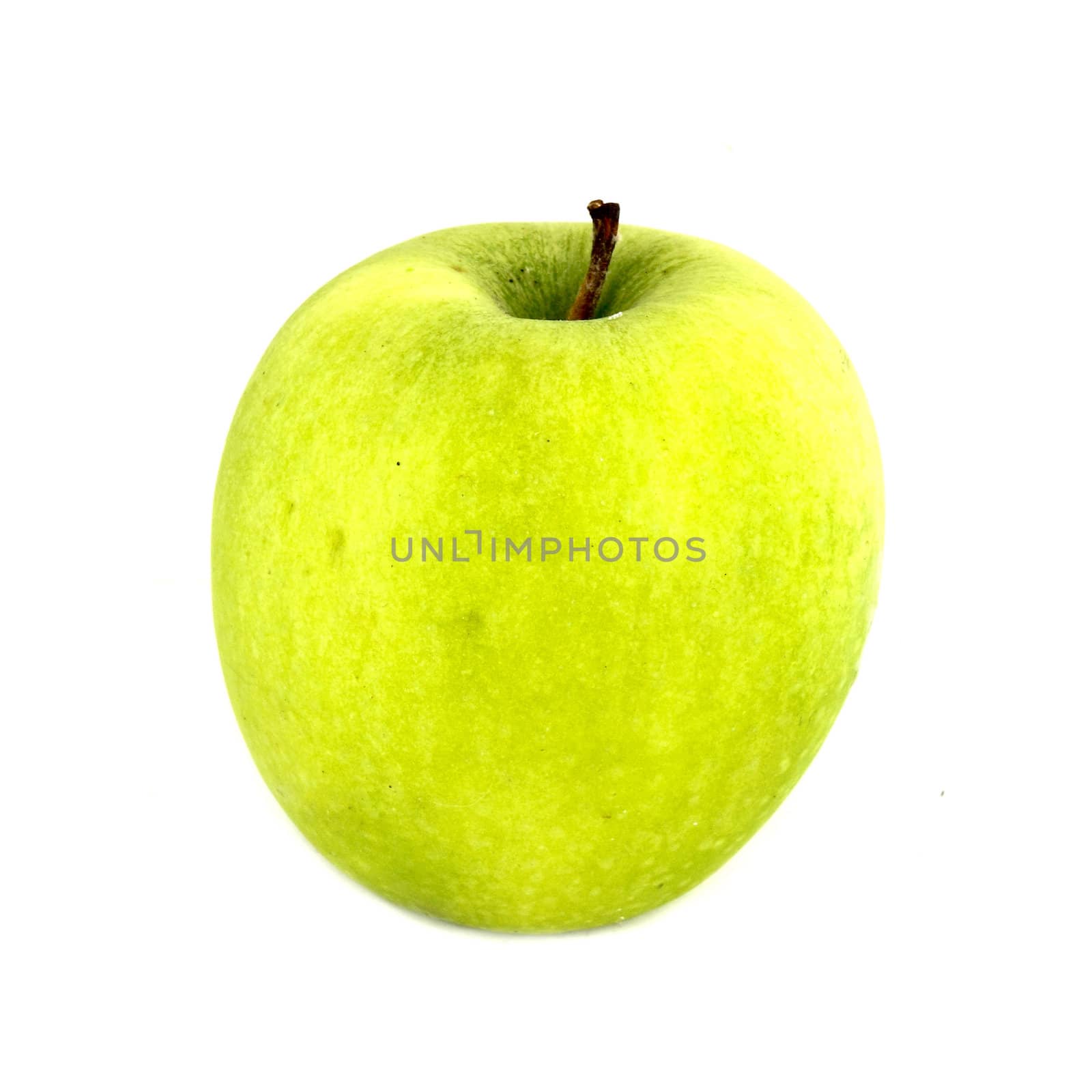 Green Apple on white background by geargodz