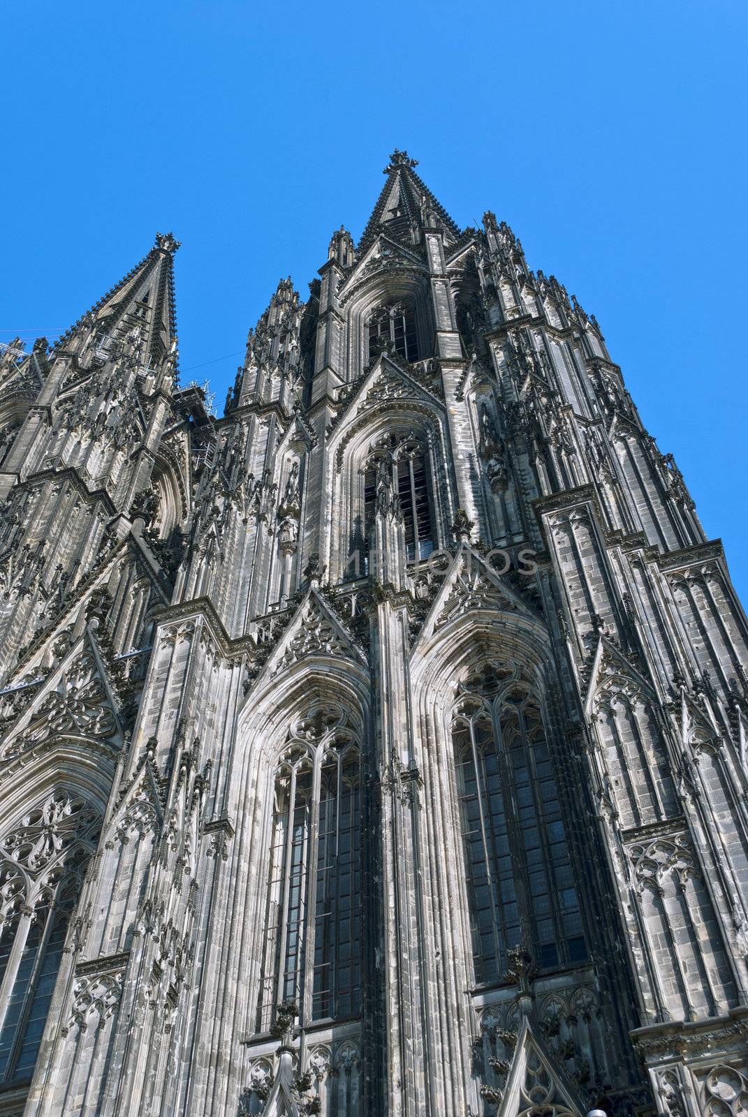 Cologne Cathedral (German: Koelner Dom, officially Hohe Domkirche St. Peter und Maria, English: High Cathedral of Sts. Peter and Mary), a Roman Catholic church in Cologne, Germany.